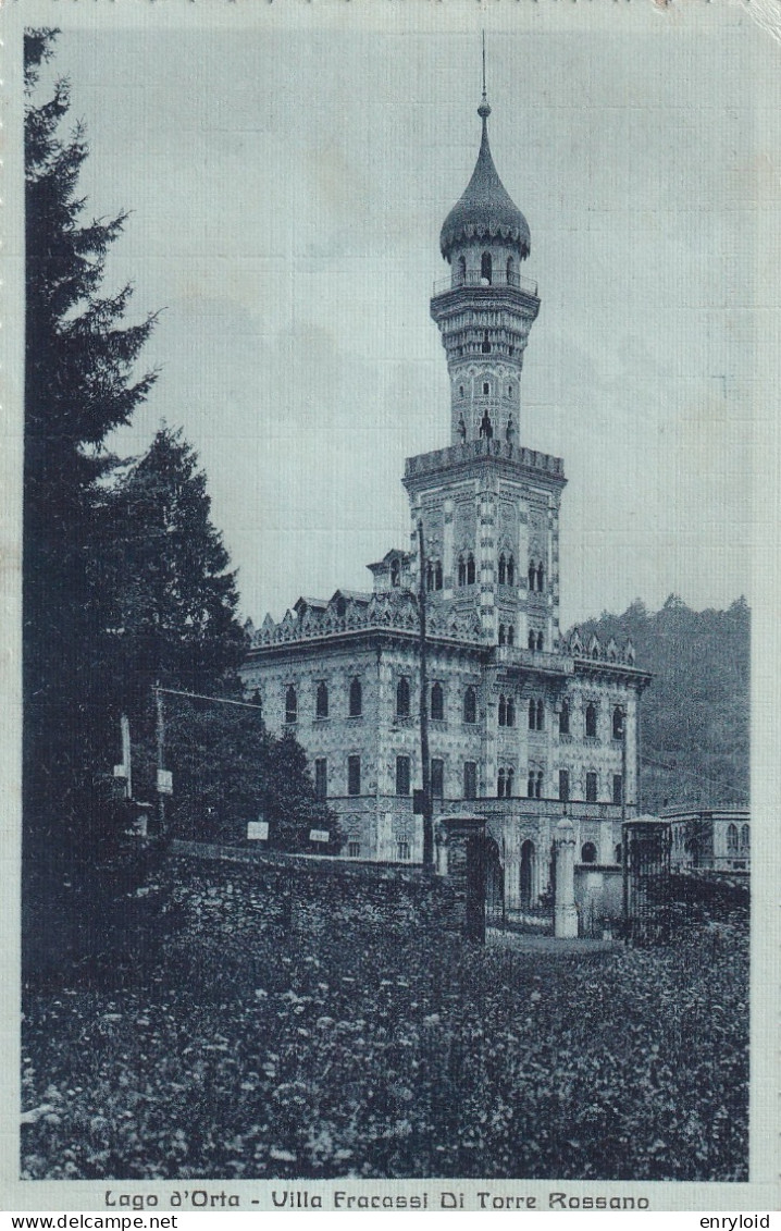 Lago D'Orta Villa Fracassi Di Torre Rossano - Andere & Zonder Classificatie