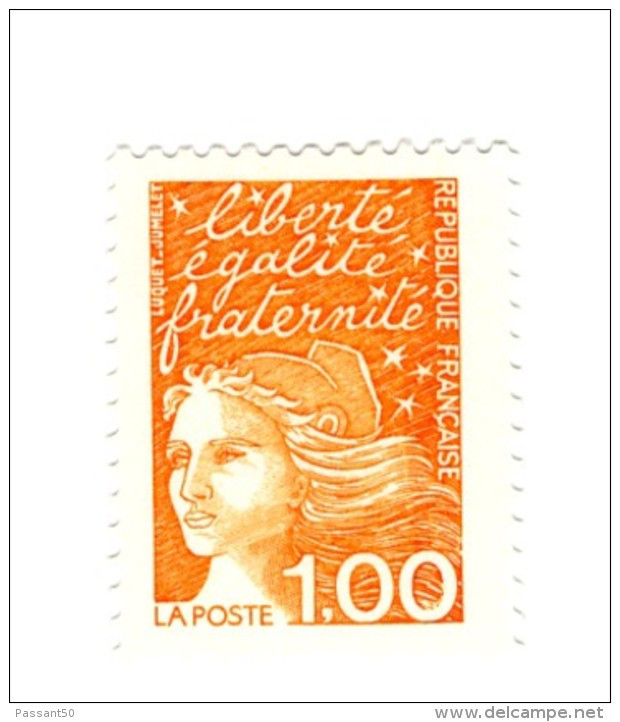 Luquet 1fr Orange YT 3089 + I Au Type I GB + GOMME MATE. Voir Le Scan. Cotes YT : 2.50 €. - Unused Stamps