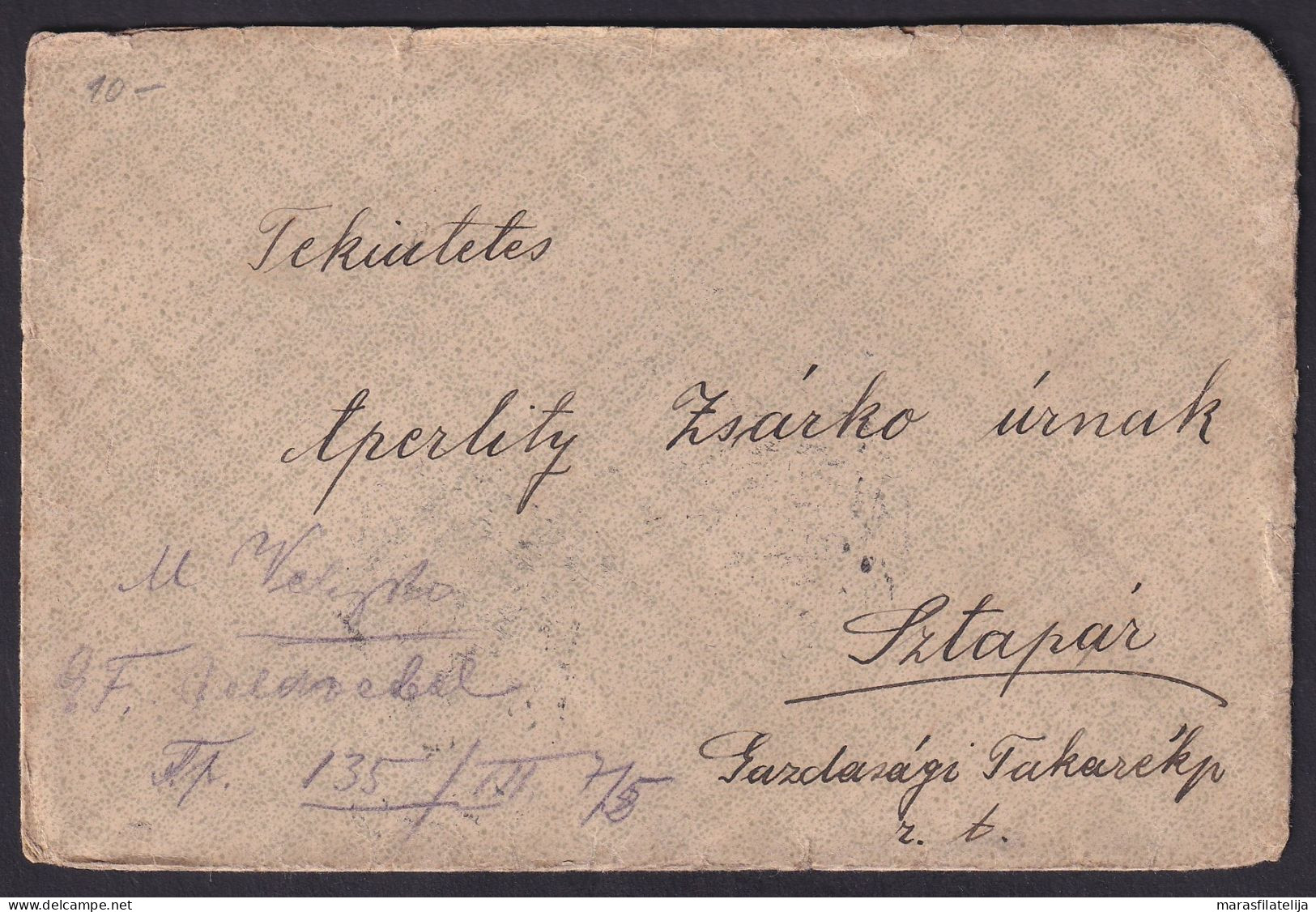 Hungary 1916, Serbia, Letter From Becej (OBecze) - Autres & Non Classés