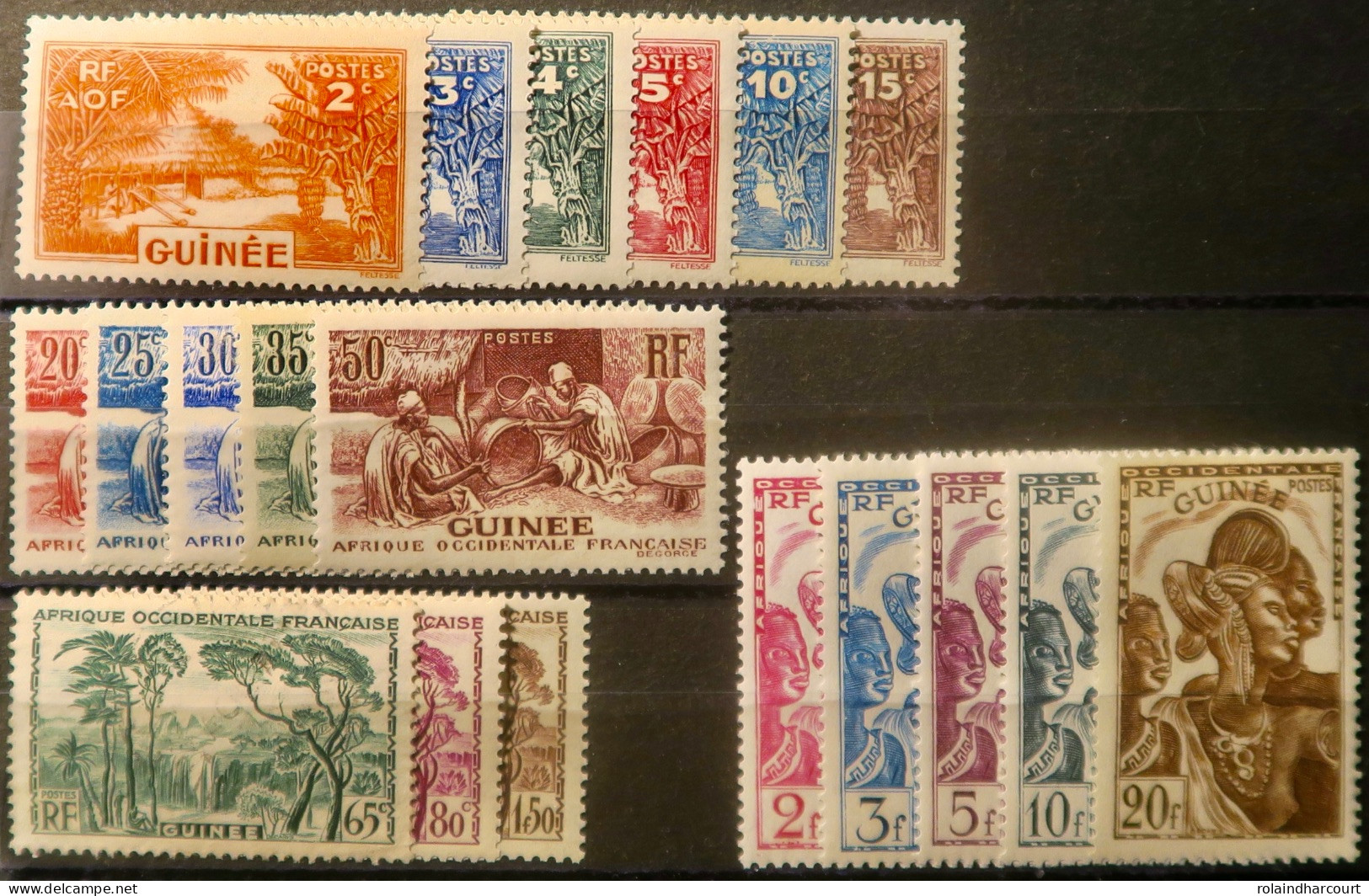 LP3844/2218 - COLONIES FRANÇAISES - GUINEE FR. - 1938 - SERIE COMPLETE Sauf N°136-139-141 - N°125 à 146 NEUFS* - Ungebraucht