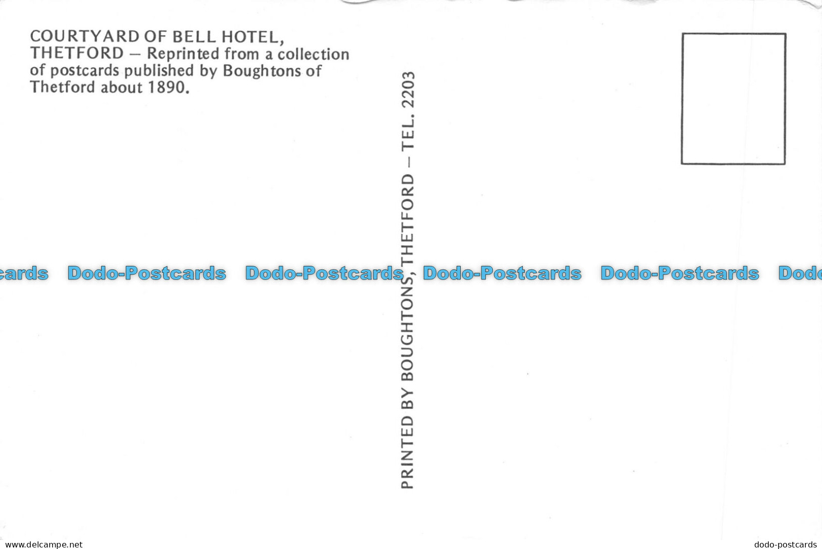 R065484 Courtyard Of Bell Hotel. Thetford - Monde