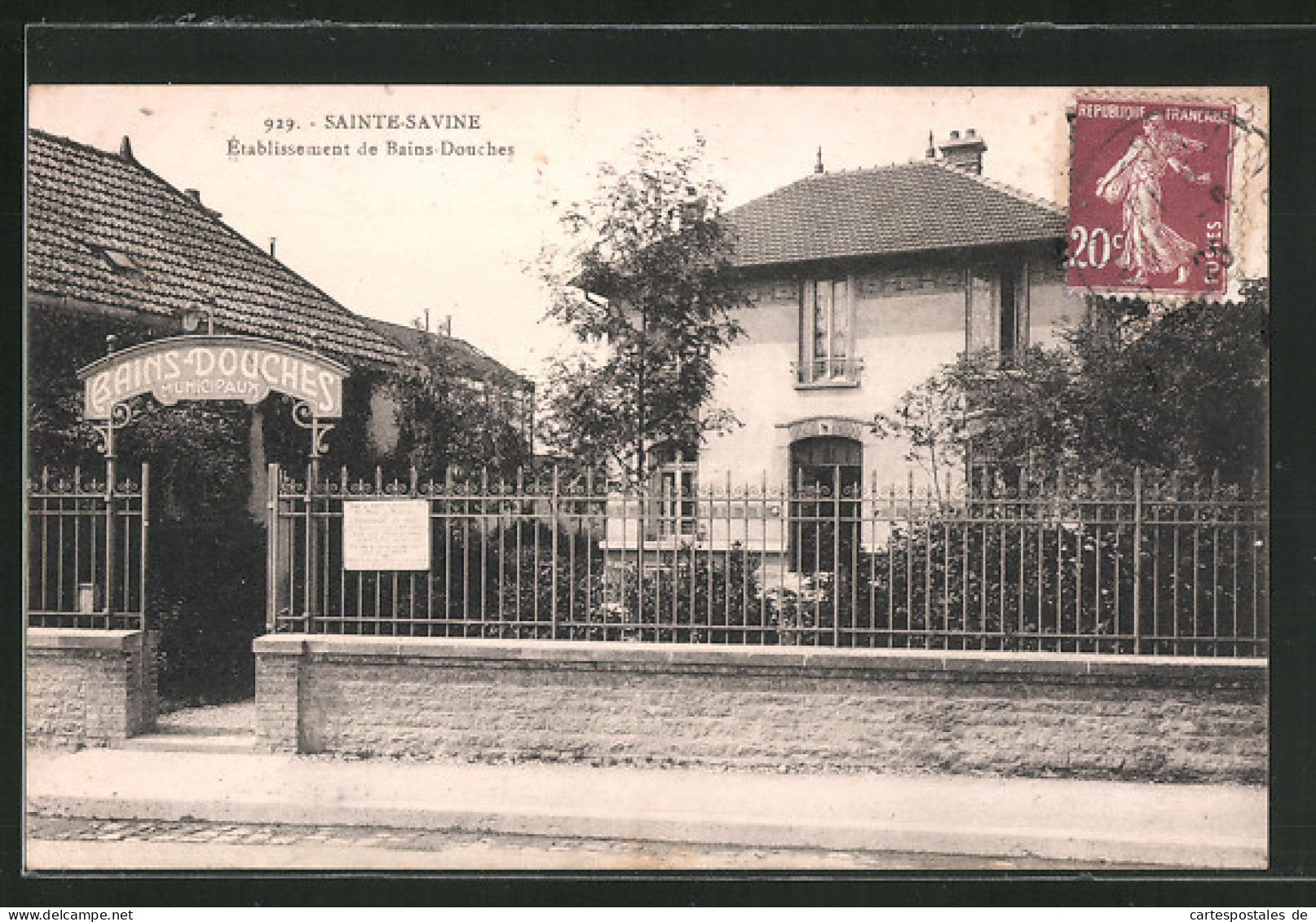 CPA Sainte-Savine, Etablissement De Bains-Douches  - Other & Unclassified