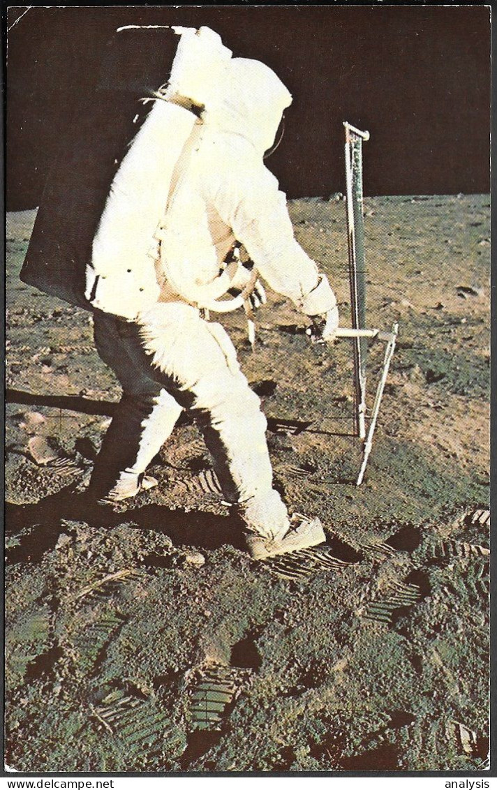 USA Space NASA Postcard 1970. "Apollo 11" Aldrin On The Moon. Tranquility Base - Estados Unidos