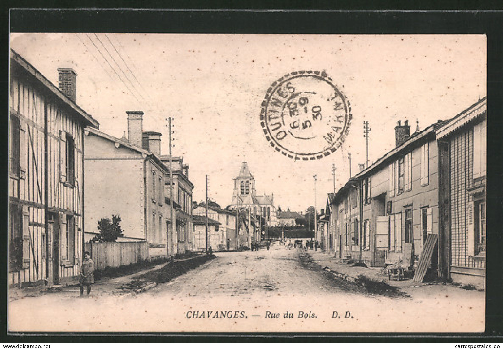 CPA Chavanges, Rue De Bois  - Other & Unclassified