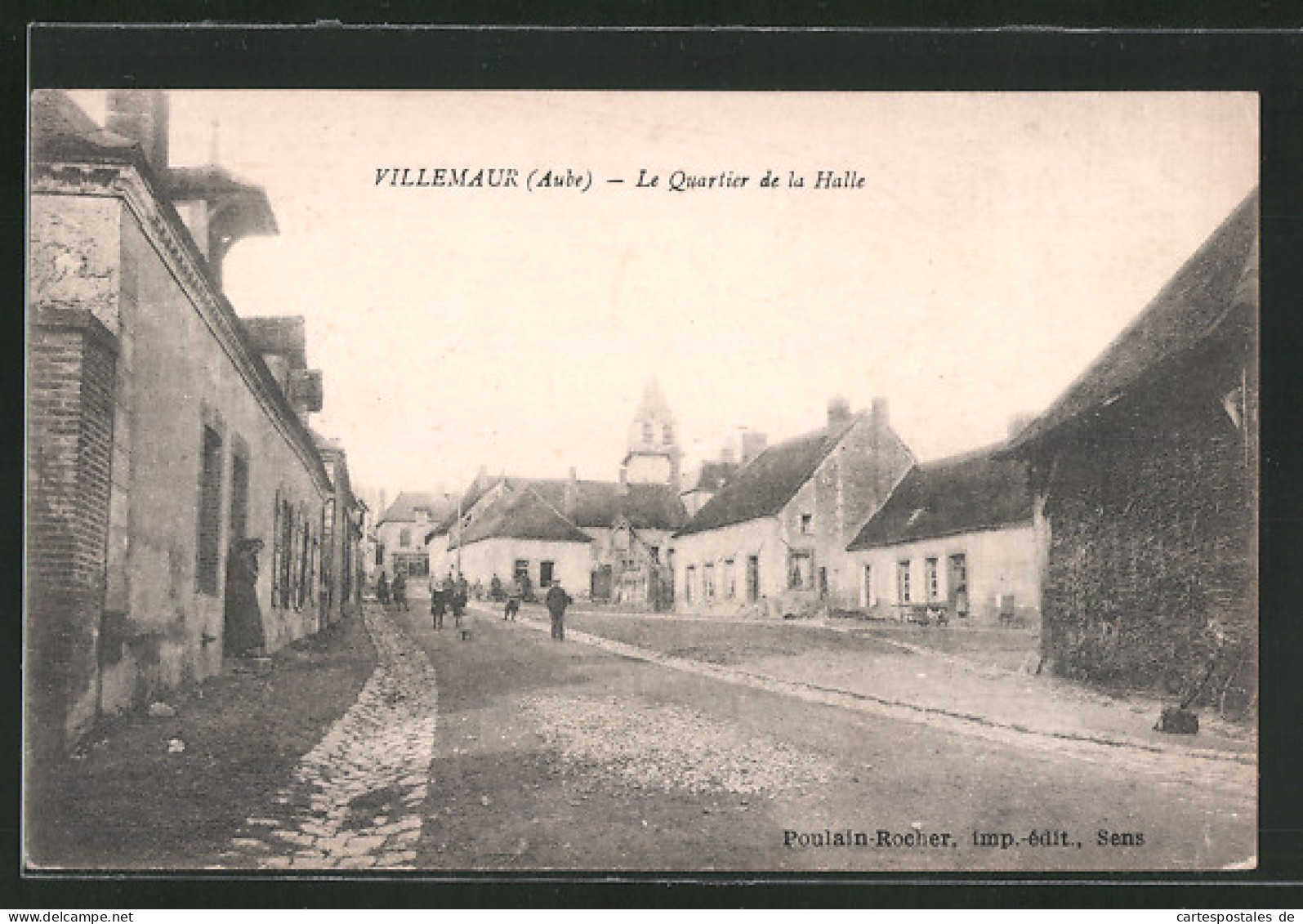 CPA Villemaur, Le Quartier De La Halle  - Sonstige & Ohne Zuordnung