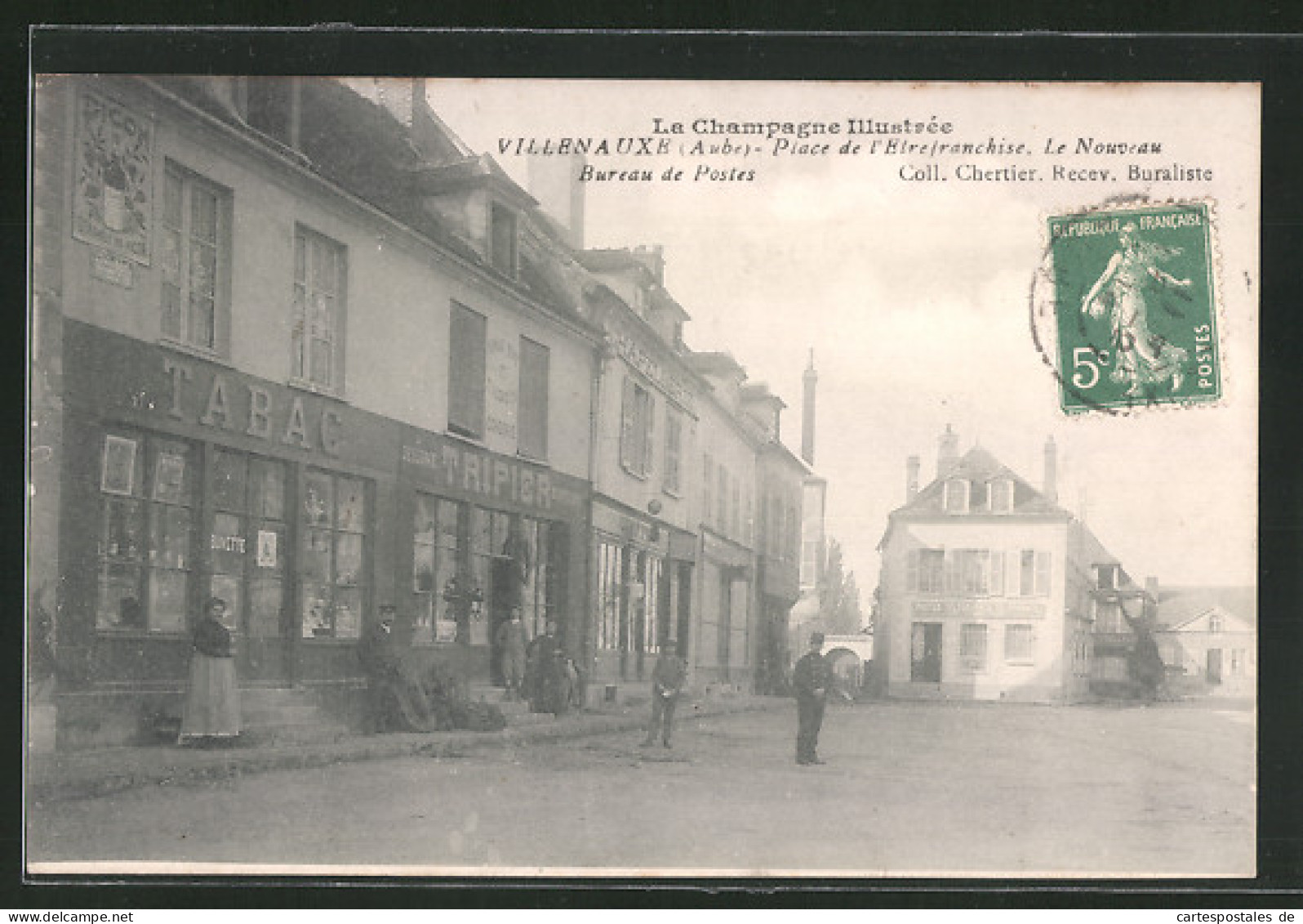 CPA Villenauxe, Place De L`Etrefranchise, Le Nouveau Bureau De Postes  - Sonstige & Ohne Zuordnung