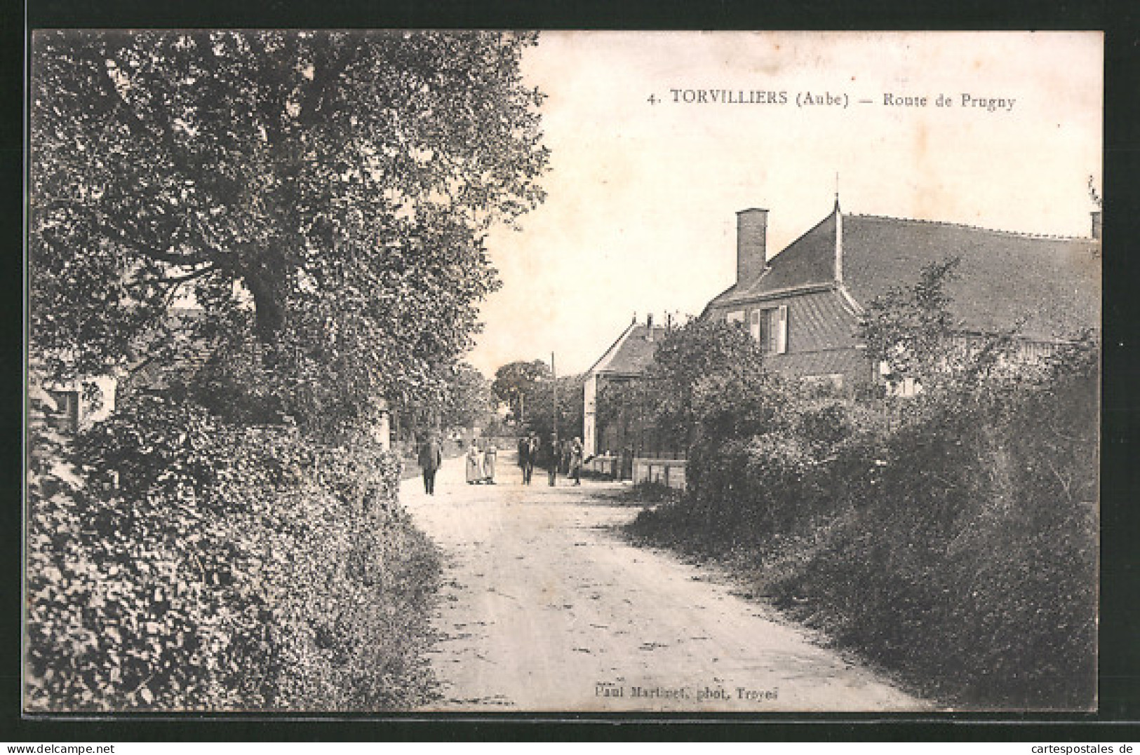 CPA Torvilliers, Route De Prugny  - Other & Unclassified