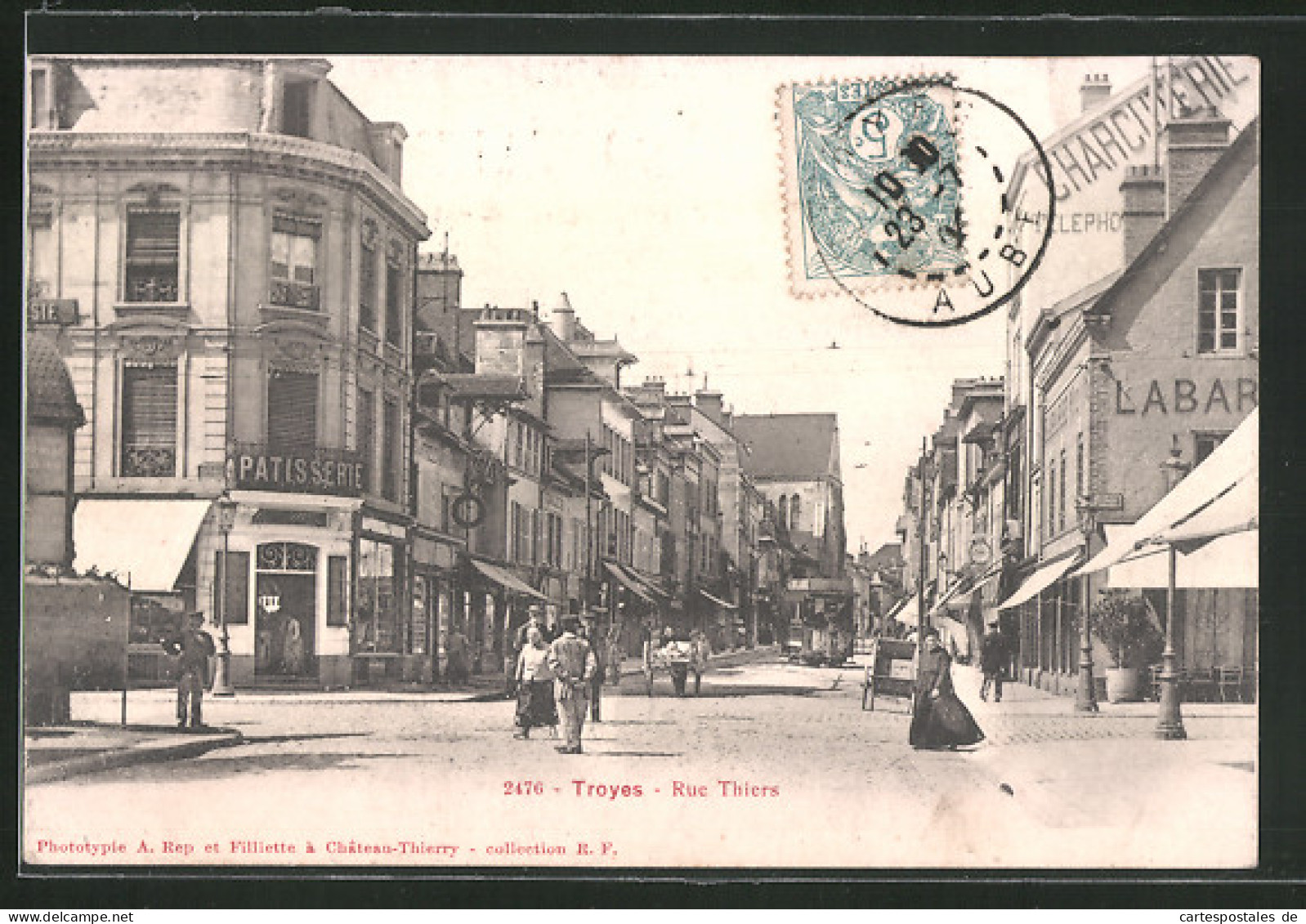 CPA Troyes, Rue Thiers  - Troyes