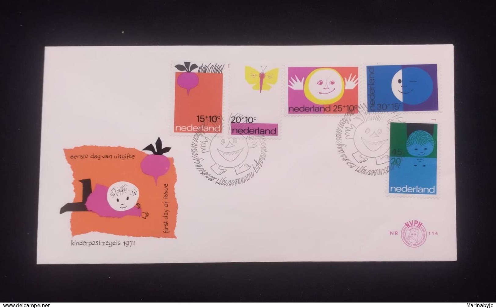 C) 1971. NETHERLANDS. FCD. MAIL FOR CHILDREN. MULTIPLE STAMPS. XF - Otros & Sin Clasificación