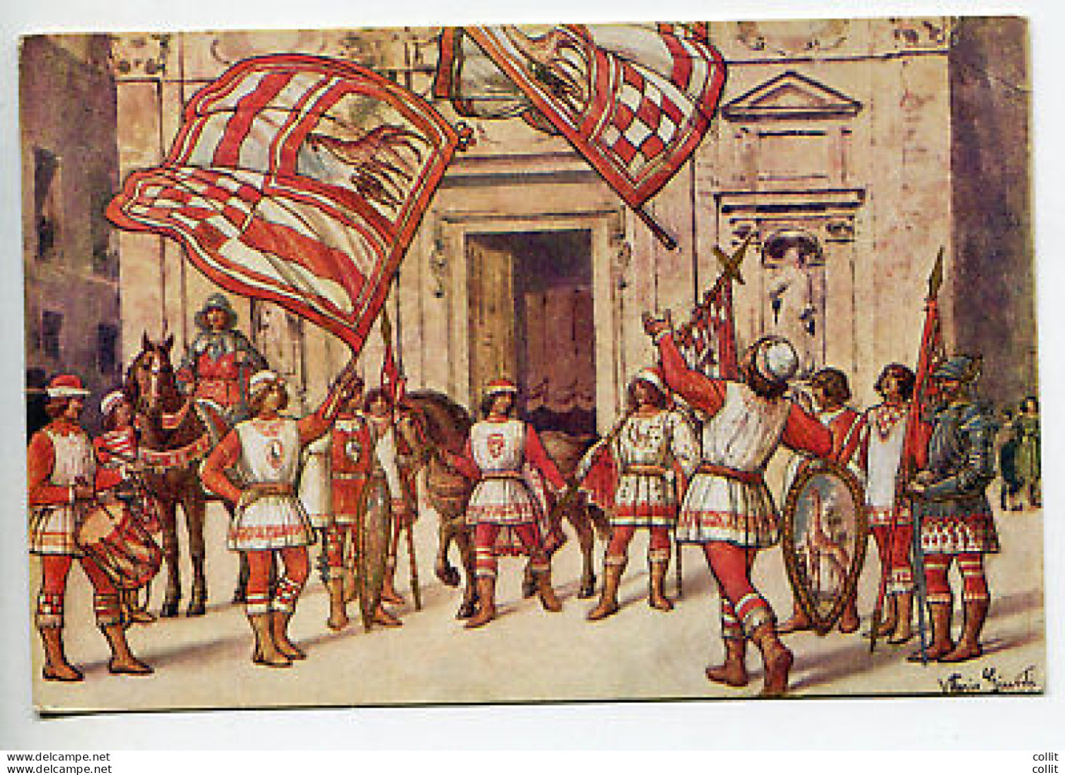 Siena Palio Contrada Della Giraffa - Leonardo Da Vinci - 1946-60: Storia Postale