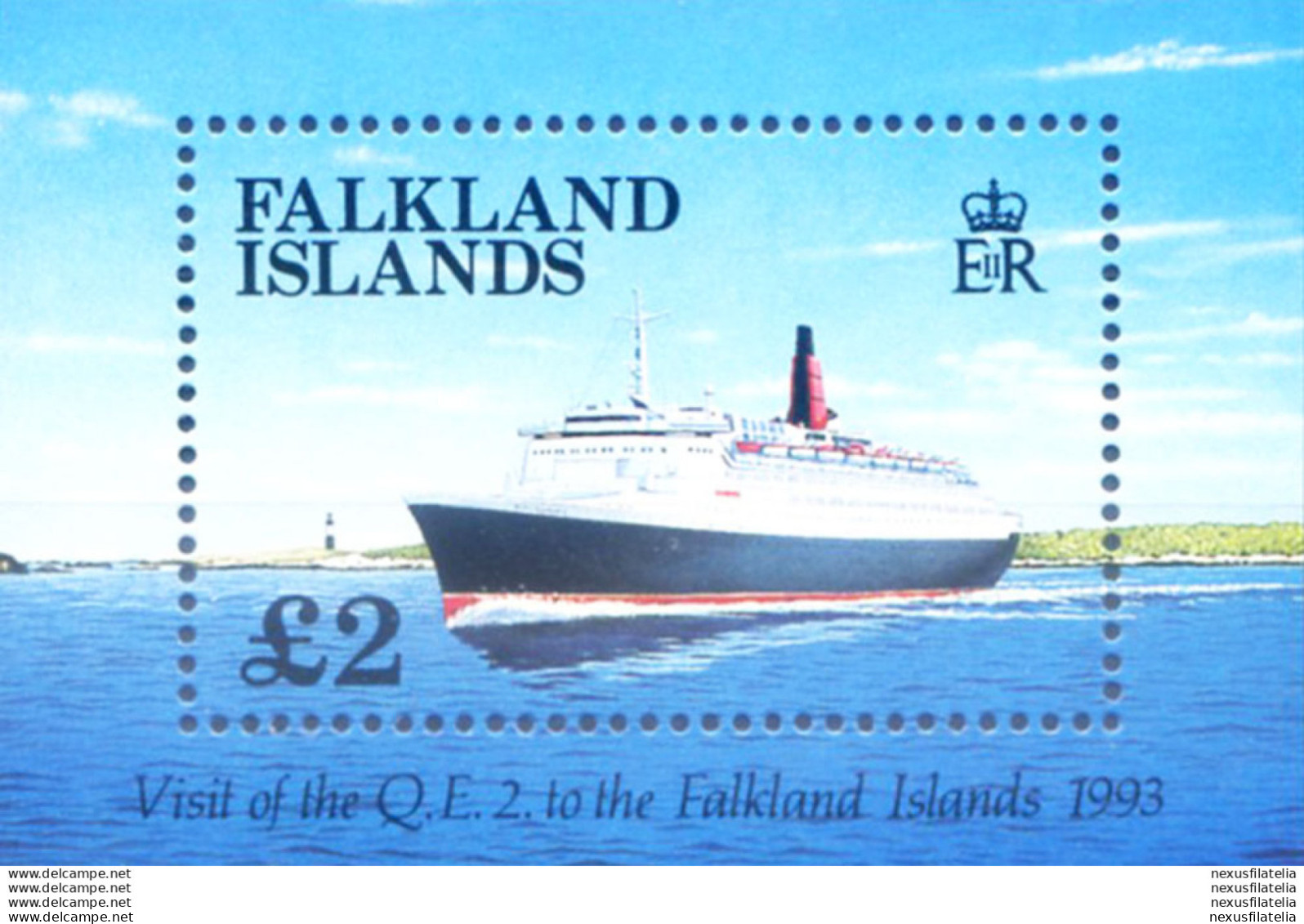 Nave "Queen Elizabeth II" 1993. - Falkland Islands