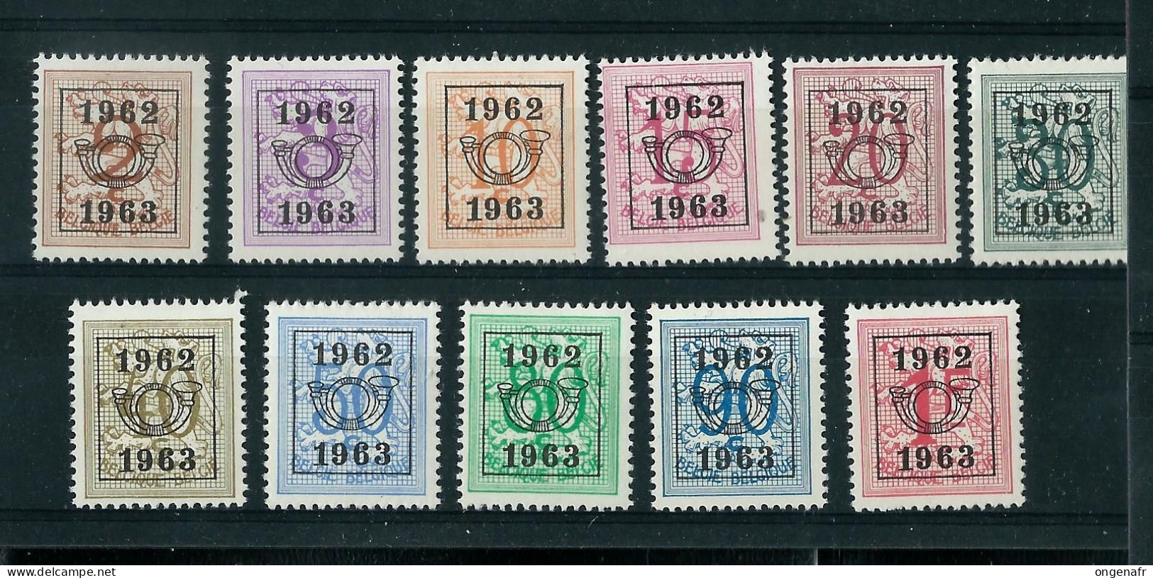 Série Complète N° PRE 736/46  (*) Avec  Charnière  --  1962/63  -- - Typos 1951-80 (Ziffer Auf Löwe)