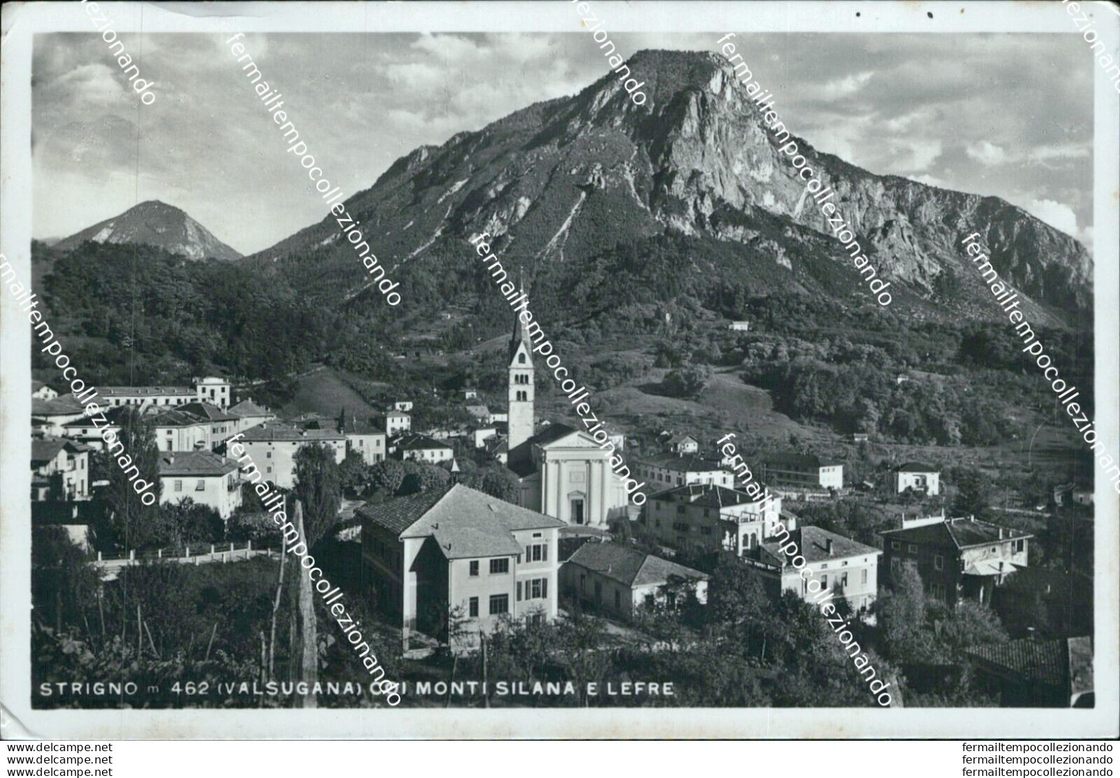 Bg194 Cartolina Strigno Valsugana Coi Monti Silana E Lefre 1941 Trento - Trento