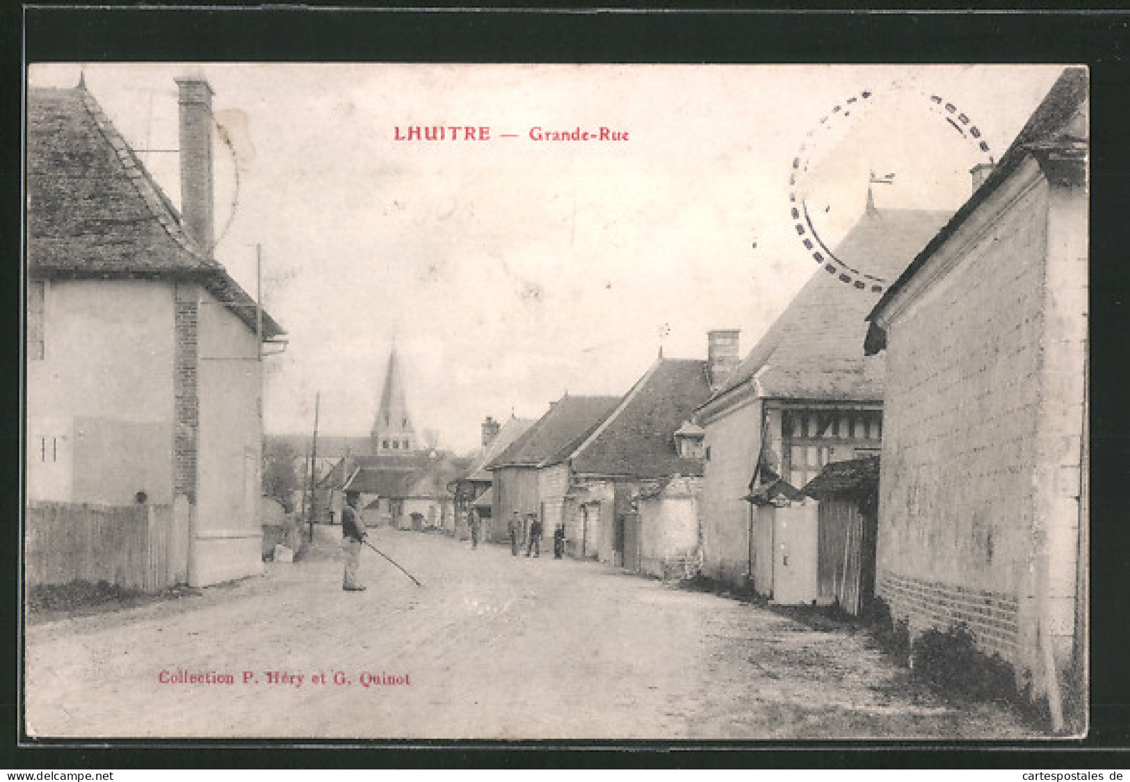 CPA Lhuitre, Grande-Rue  - Other & Unclassified