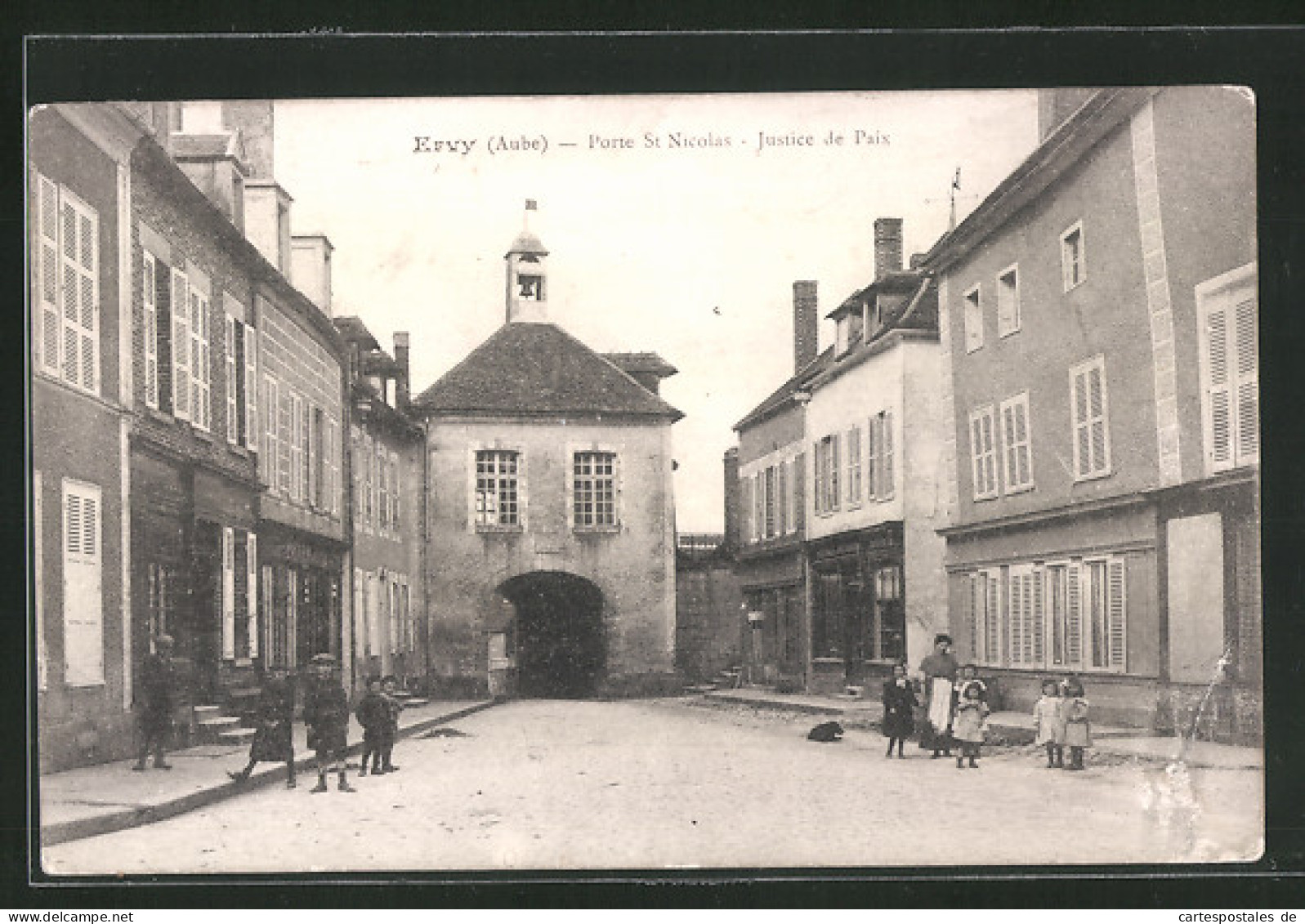 CPA Ervy, Porte St.-Ncolas, Justice De Paix  - Sonstige & Ohne Zuordnung