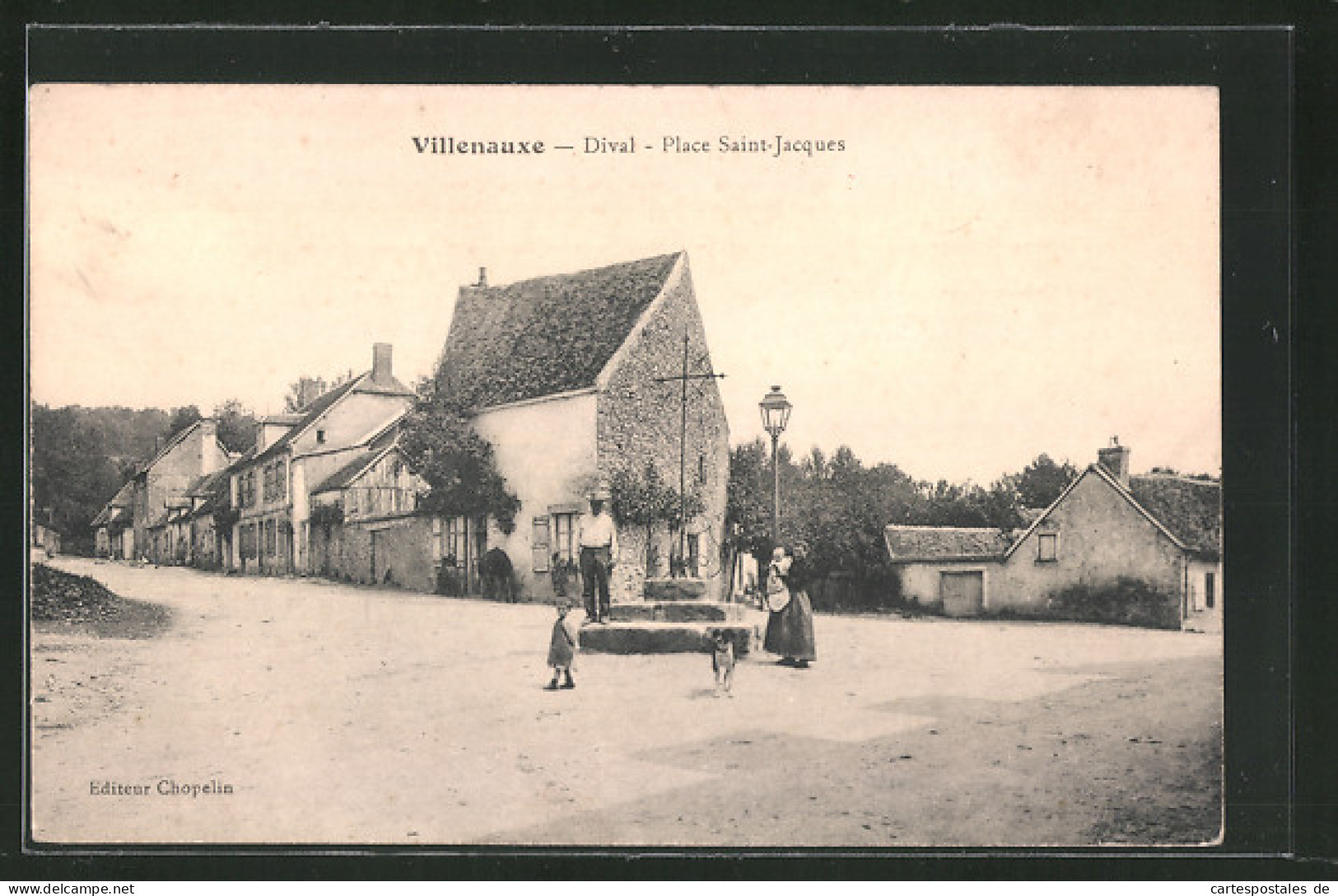 CPA Villenauxe, Dival, Place Saint-Jaques  - Andere & Zonder Classificatie
