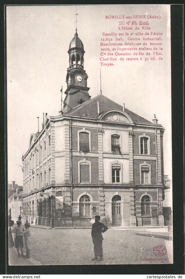 CPA Romilly-sur-Seine, L`Hôtel De Ville  - Romilly-sur-Seine