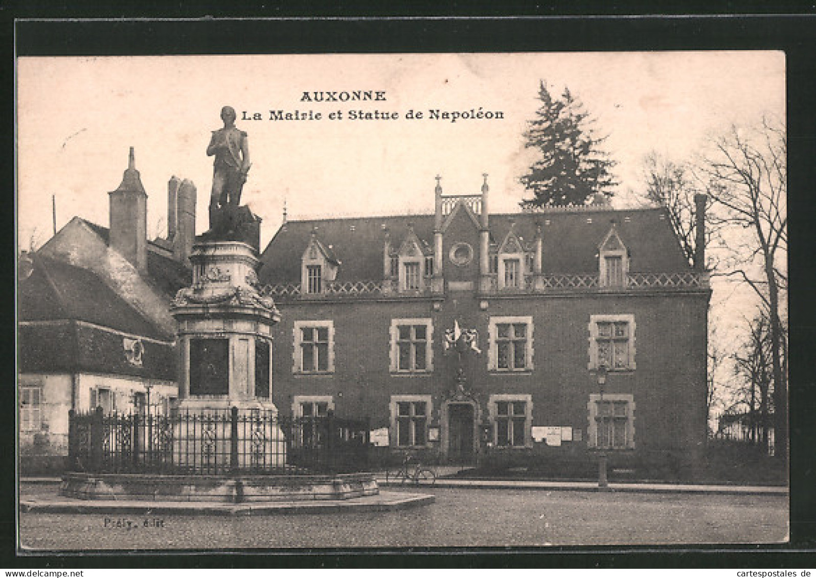 CPA Auxonne, La Mairie Et Statue De Napoléon  - Auxonne