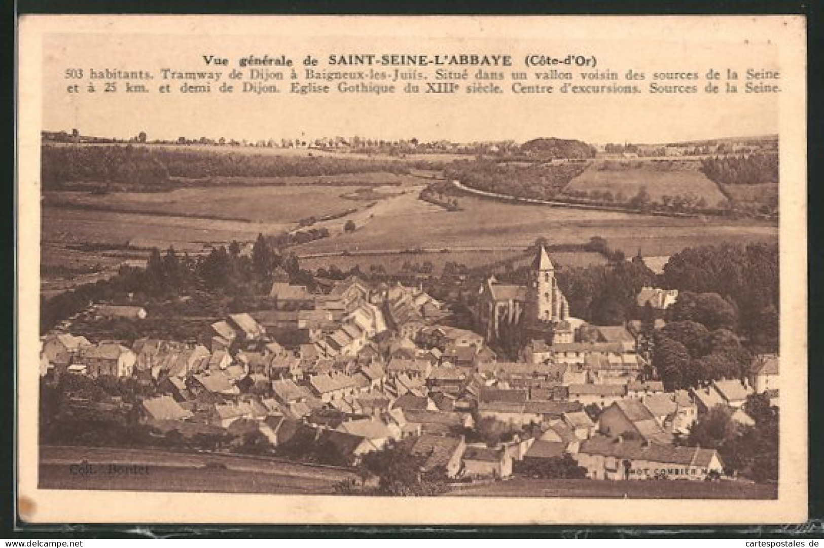 CPA Saint-Seine-L`Abbaye, Vue Générale  - Sonstige & Ohne Zuordnung