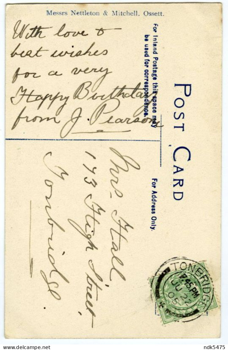 OSSETT : THE GOIT HEALEY / POSTMARK / TONBRIDGE, HIGH STREET - MILL RACE - Otros & Sin Clasificación