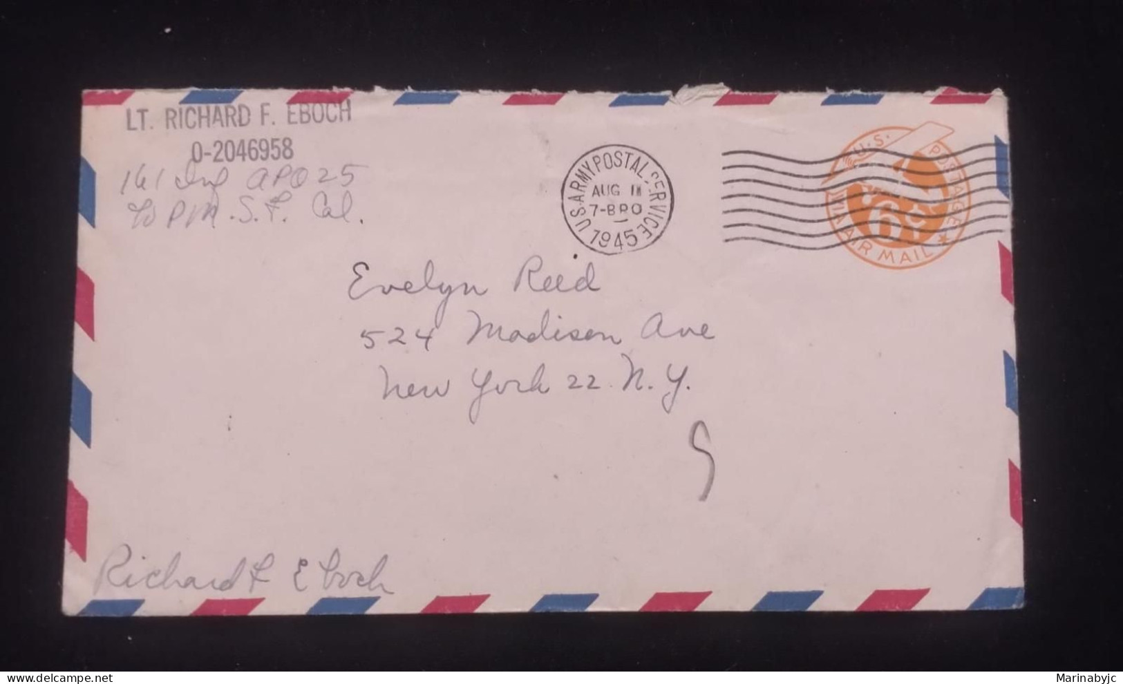 C) 1945. UNITED STATES. INTERNAL MAIL. XF - Other & Unclassified