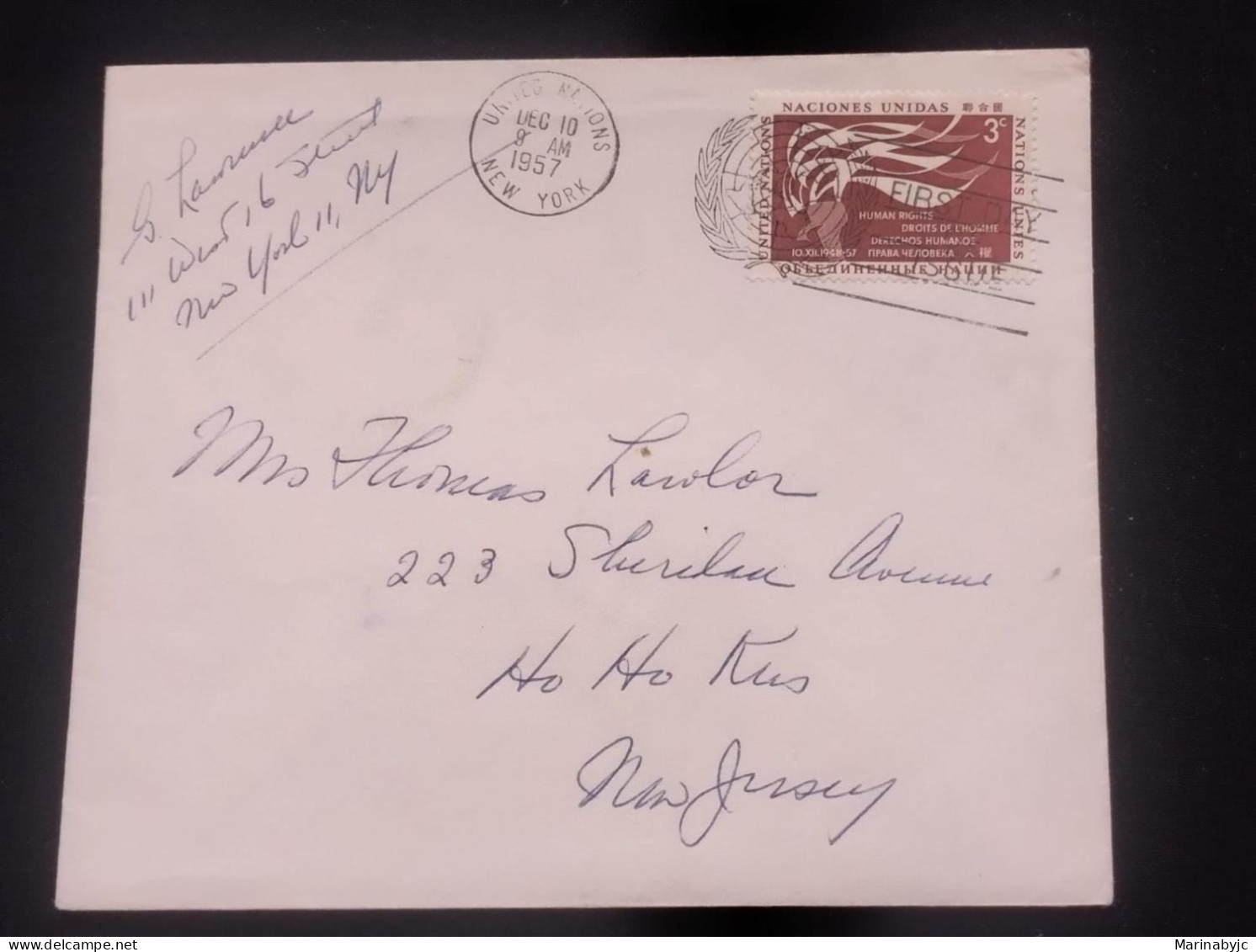 C) 1957. UNITED STATES. INTERNAL MAIL. XF - Other & Unclassified