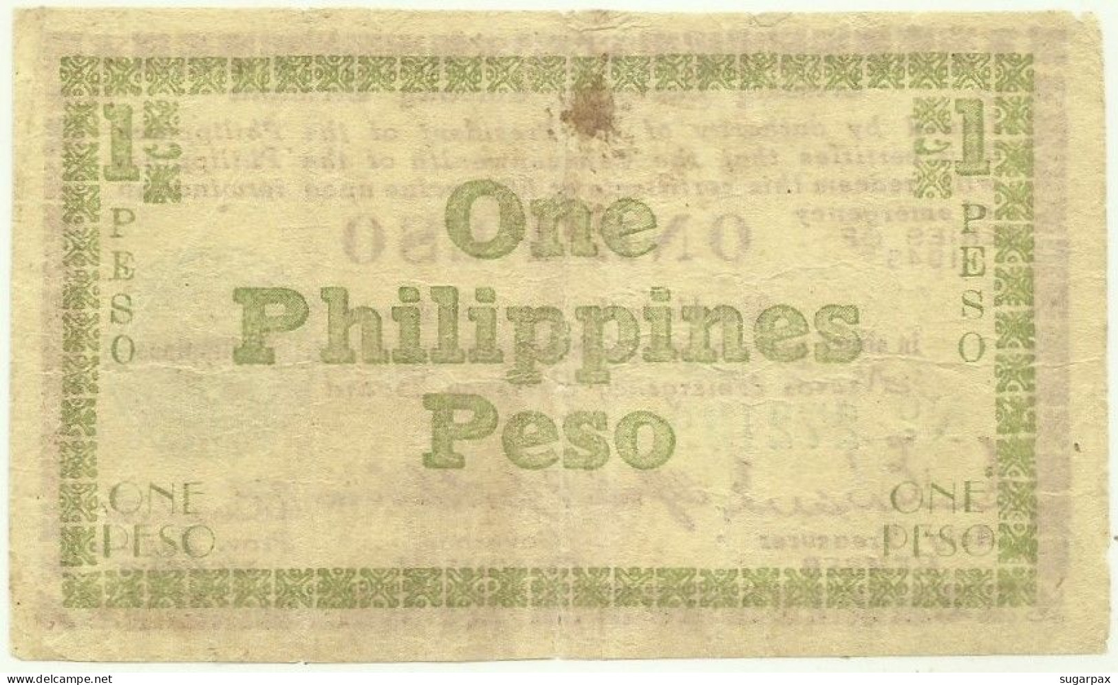 PHILIPPINES - 1 Peso - 1943 - Pick S 661 - Serie A2 - Negros Emergency Currency Board - Filippijnen