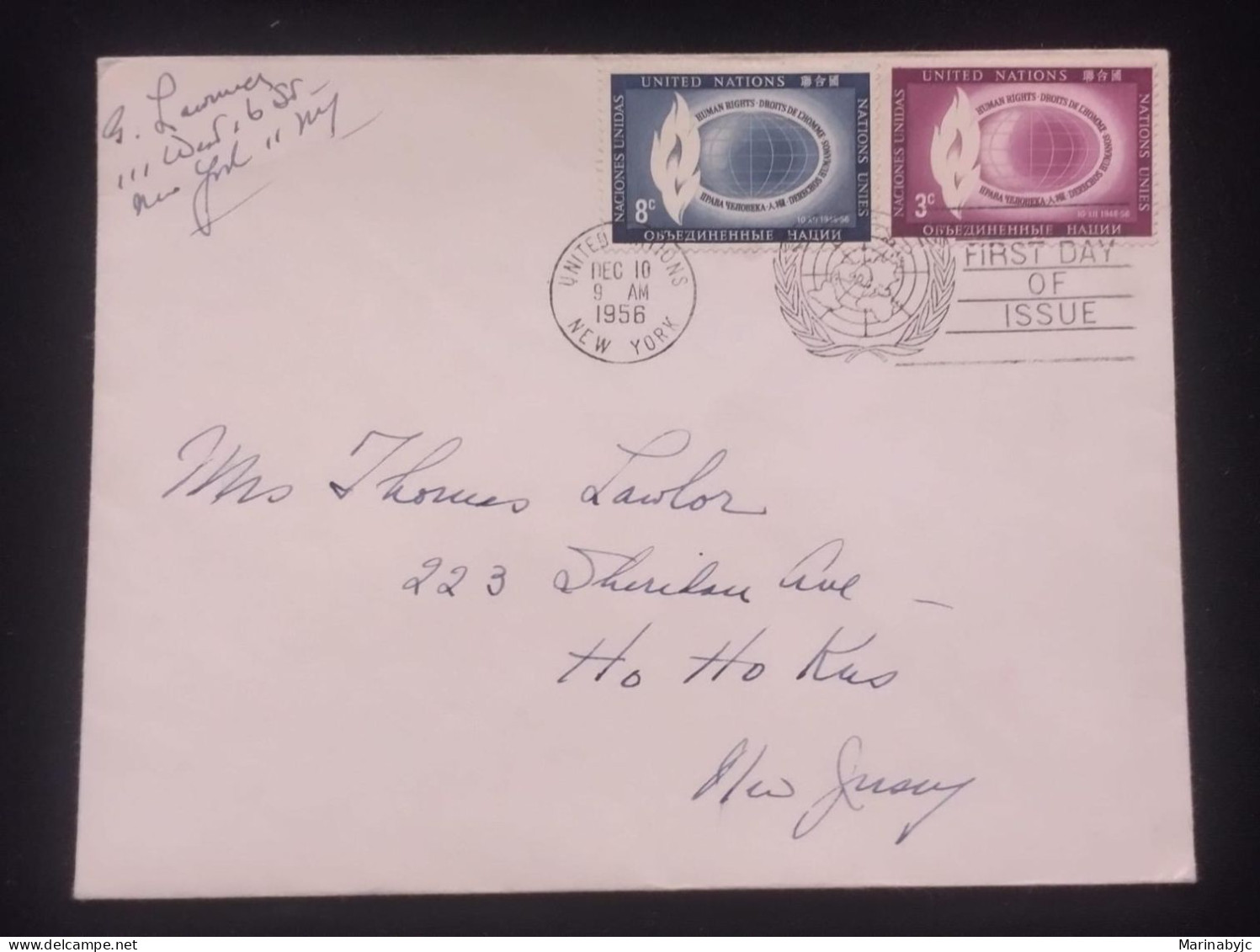 C) 1956. UNITED STATES. INTERNAL MAIL. XF - Otros & Sin Clasificación