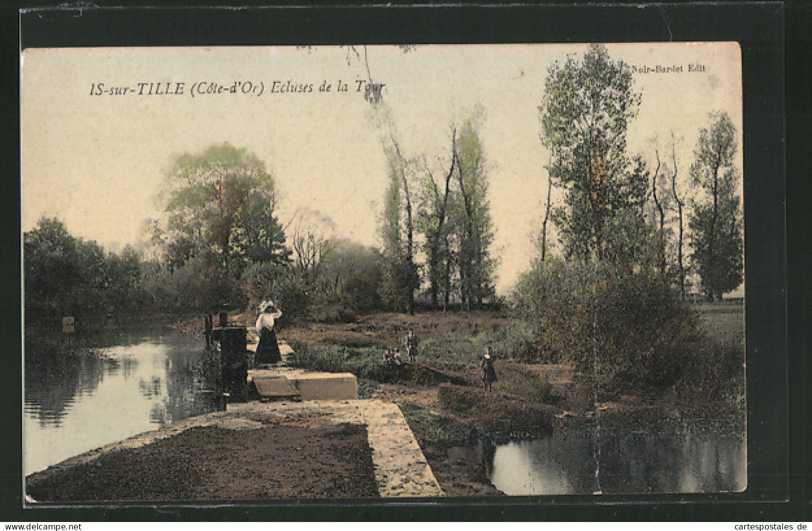 CPA Is-sur-Tille, Ecluses De La Tour  - Is Sur Tille