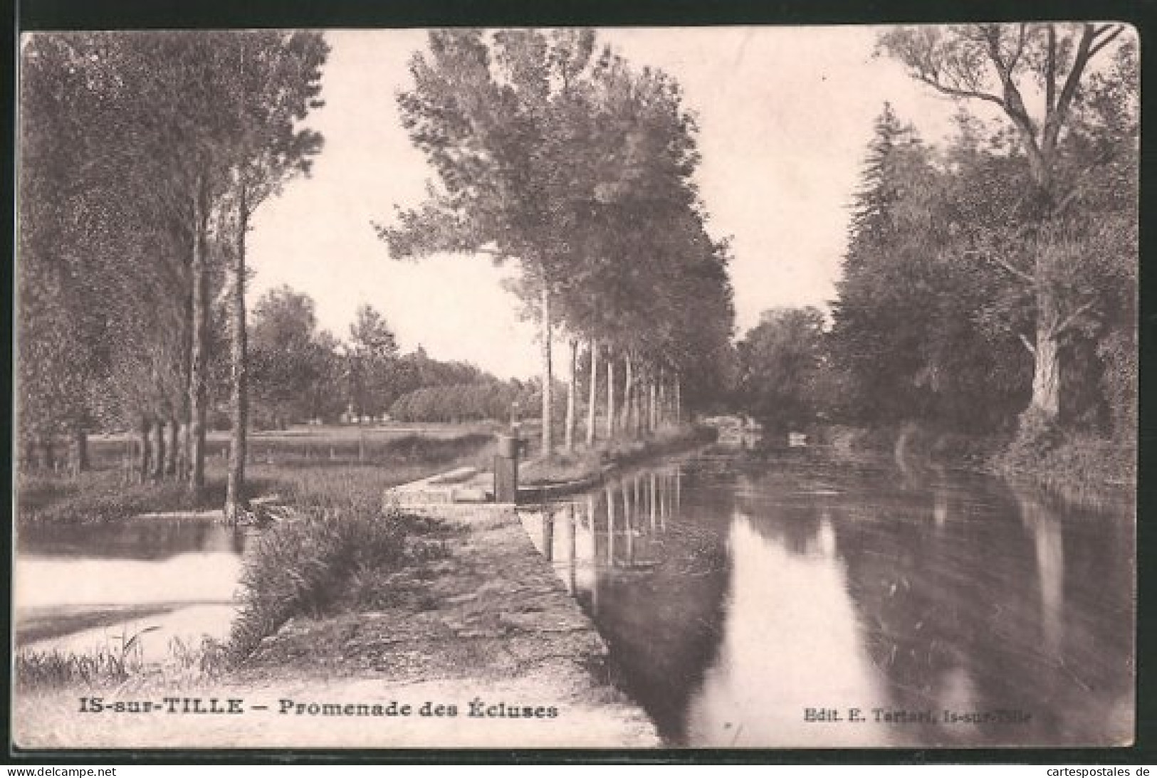 CPA Is-sur-Tille, Promenade Des Écluses  - Is Sur Tille