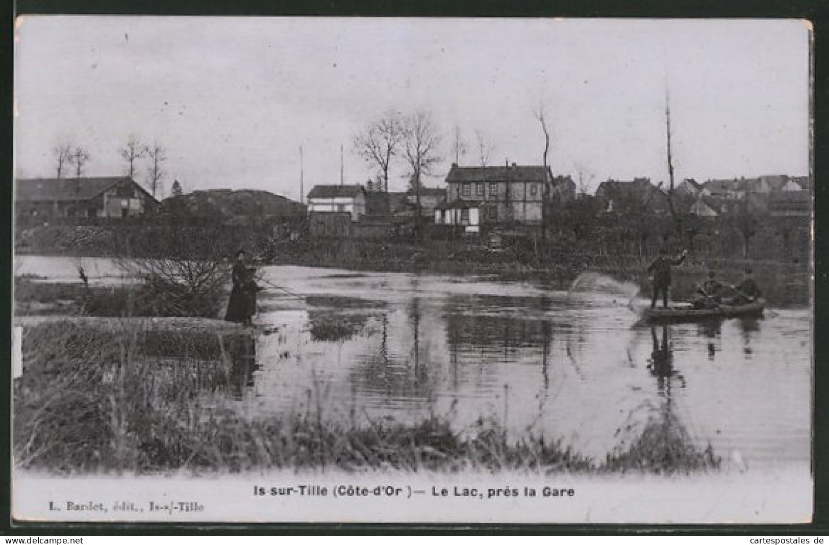 CPA Is-sur-Tille, Le Lac, Près La Gare  - Is Sur Tille