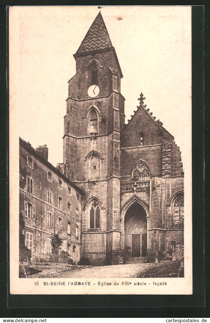 CPA St-Seine-l`Abbaye, Eglise Du XIII Siècle  - Autres & Non Classés