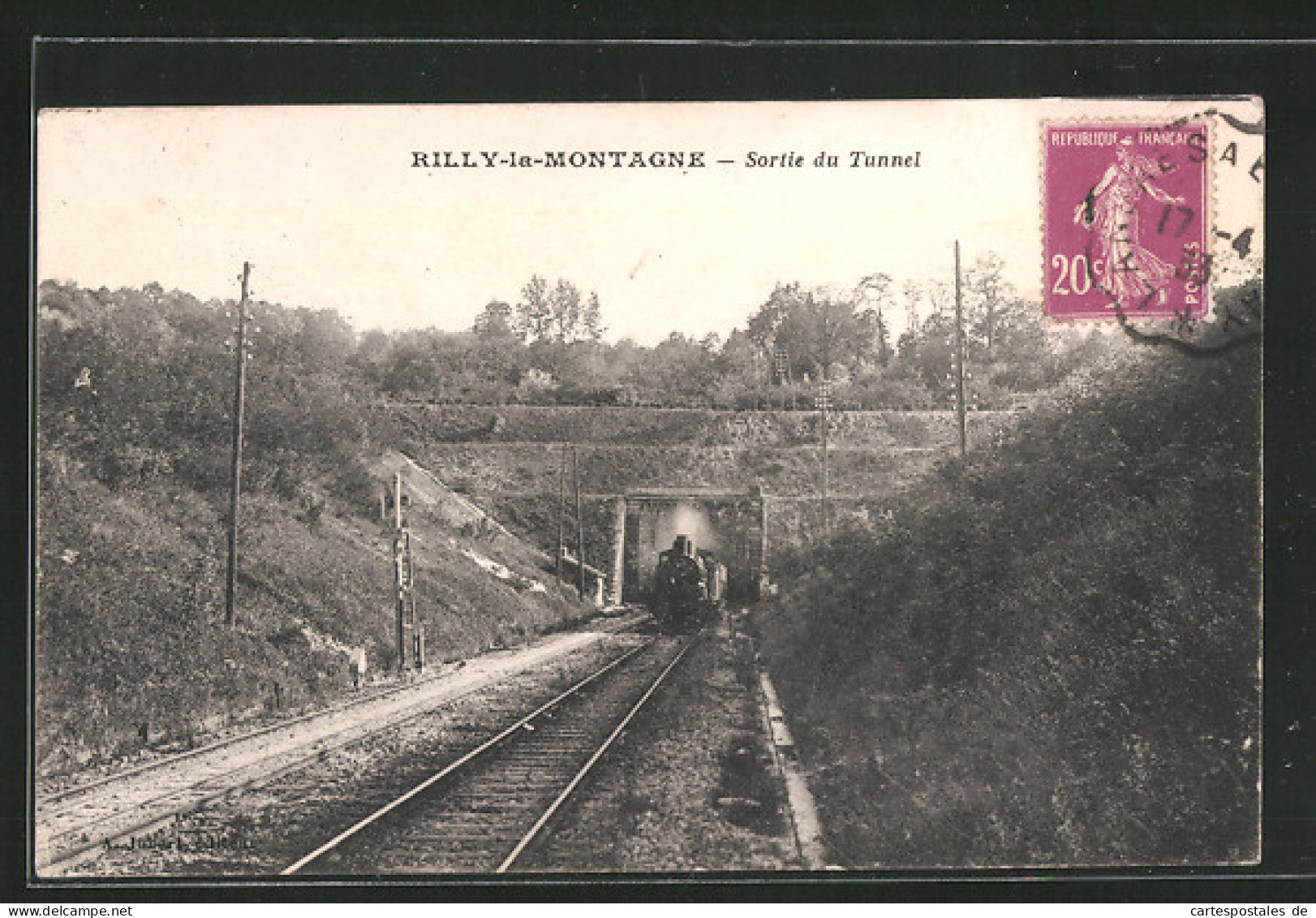 CPA Rilly-la-Montagne, Sortie Du Tunnel  - Rilly-la-Montagne