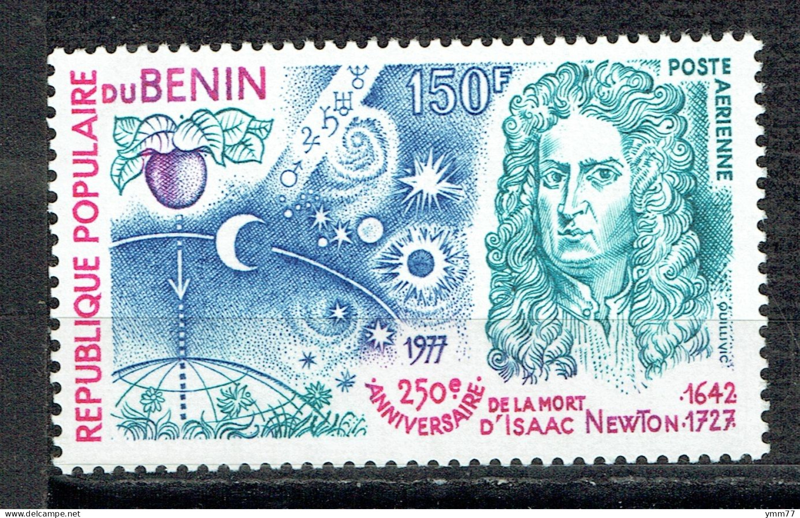 Conquête De L'espace : 250ème Anniversaire De La Mort D'Isaac Newton - Benin – Dahomey (1960-...)