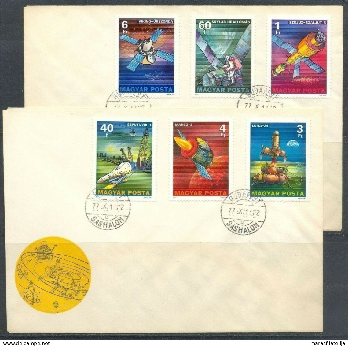 Hungary 1977, Space Exploring, FDC - Autres & Non Classés