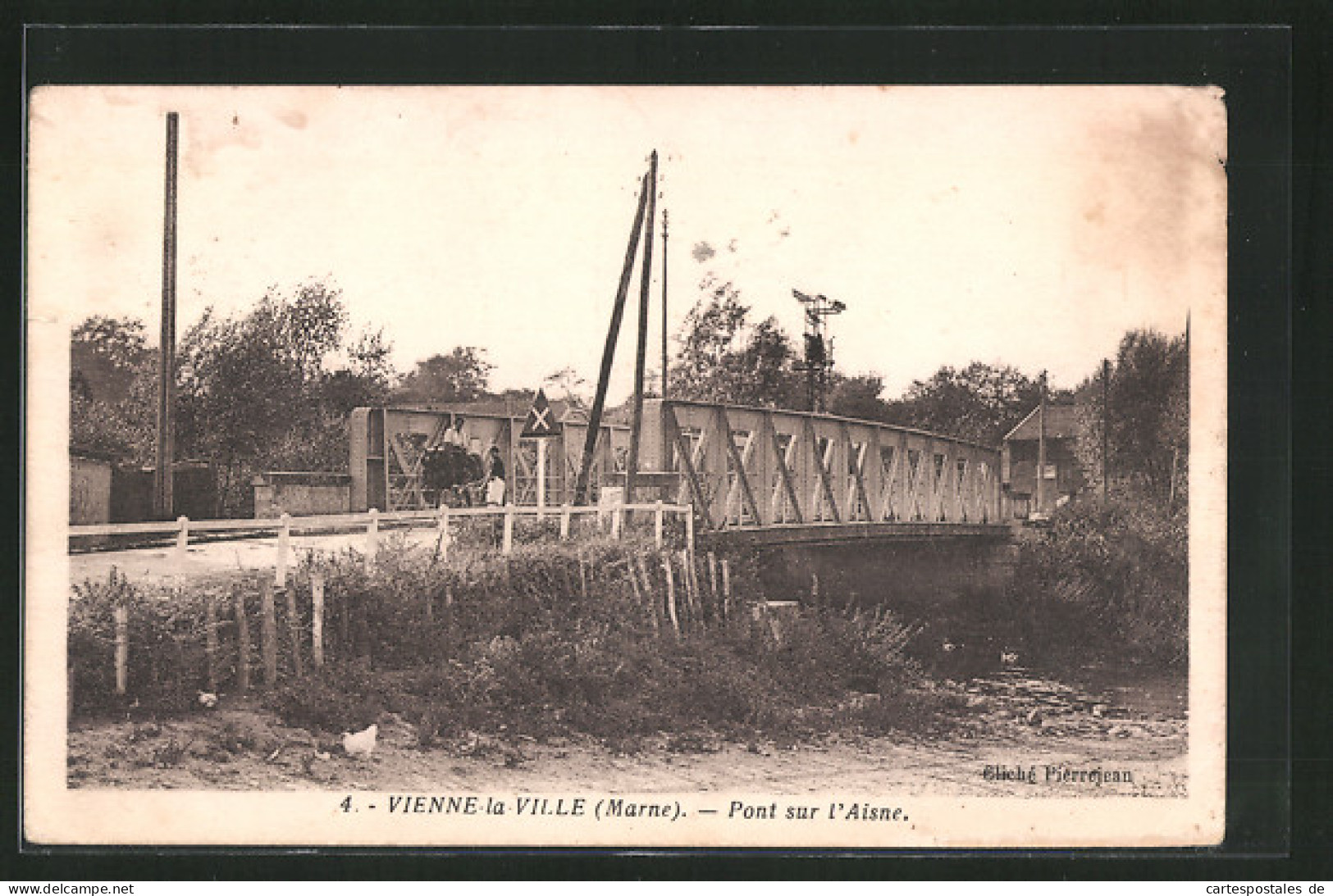 CPA Vienne-la-Ville, Pont Sur L`Aisne  - Other & Unclassified