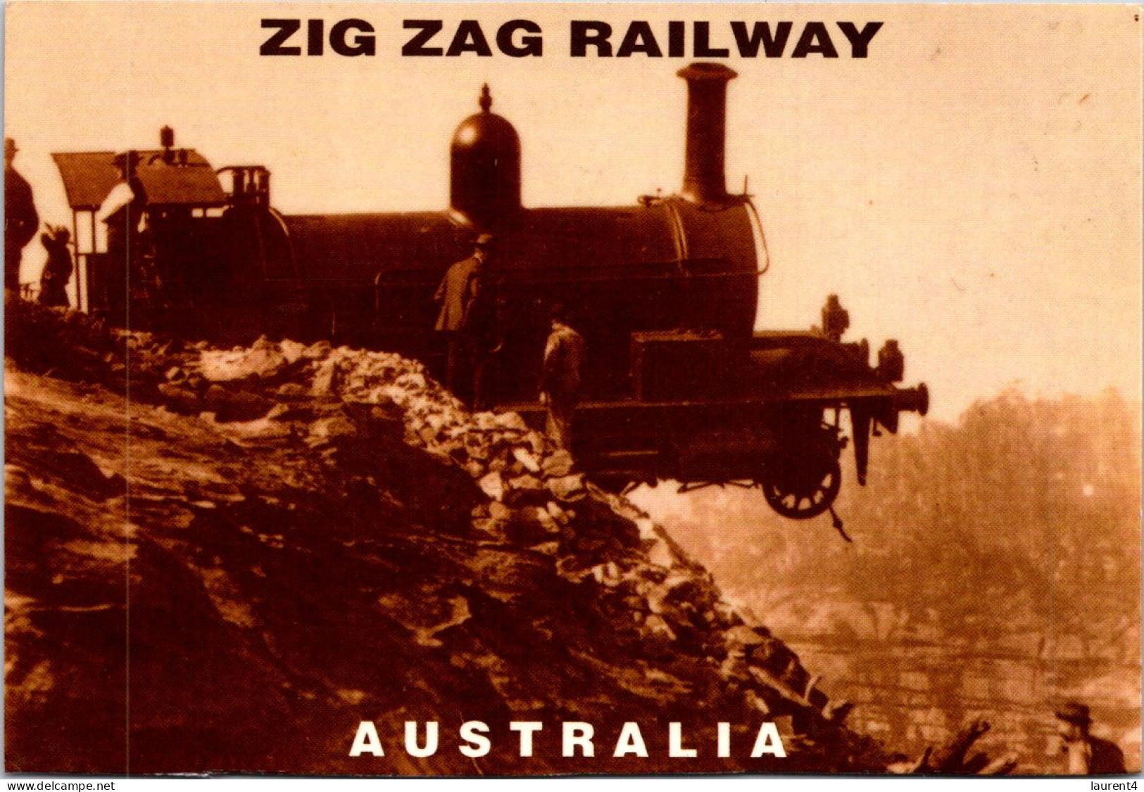 10-5-2024 (4 Z 36) Australia - NSW - Zig Zag Railway  (posted With AFL Stamp In 1996) - Trains