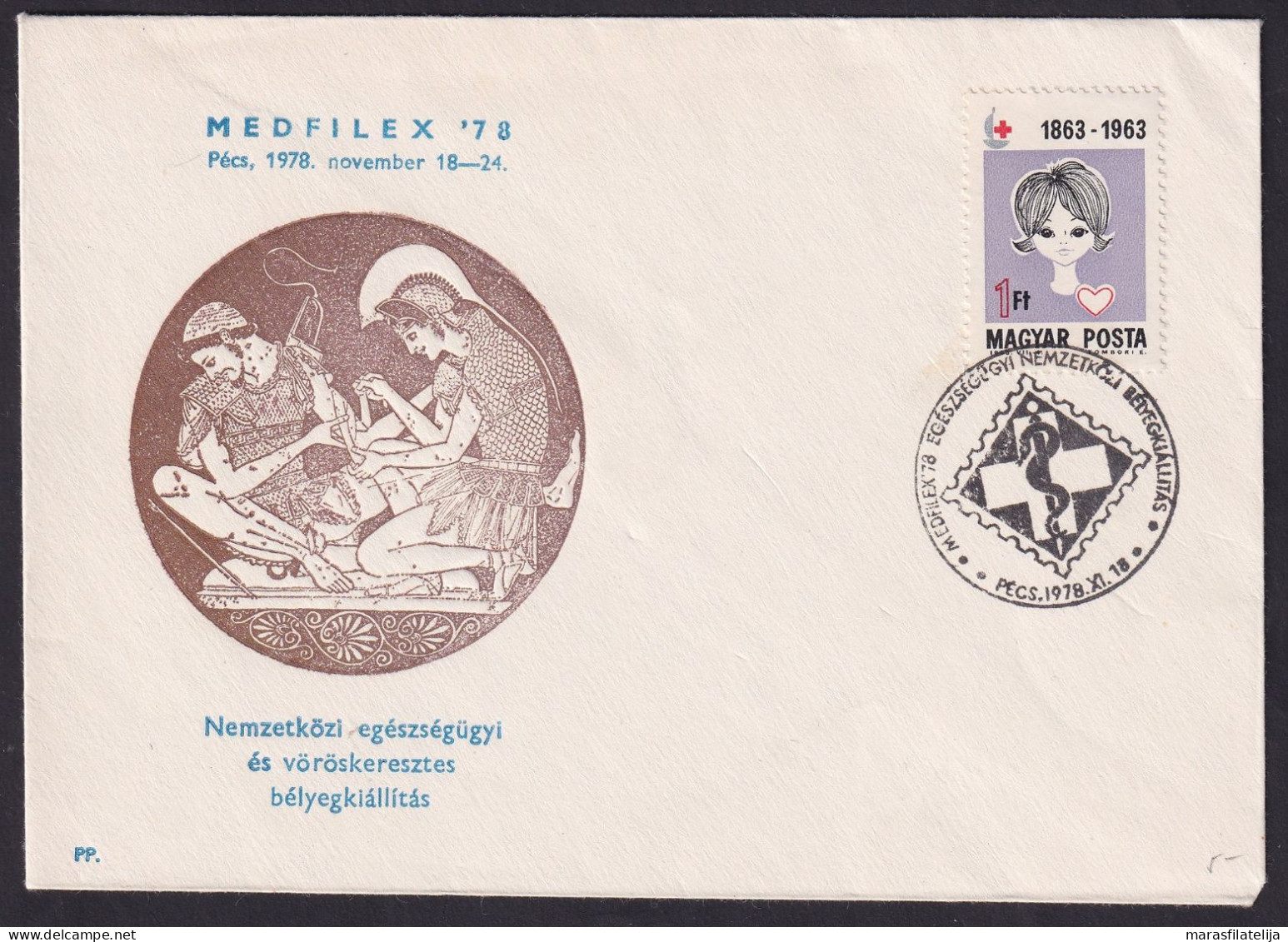 Hungary 1978, Medicine, MEDFILEX Special Exhibition, Spec Cover & Postmark - Sonstige & Ohne Zuordnung