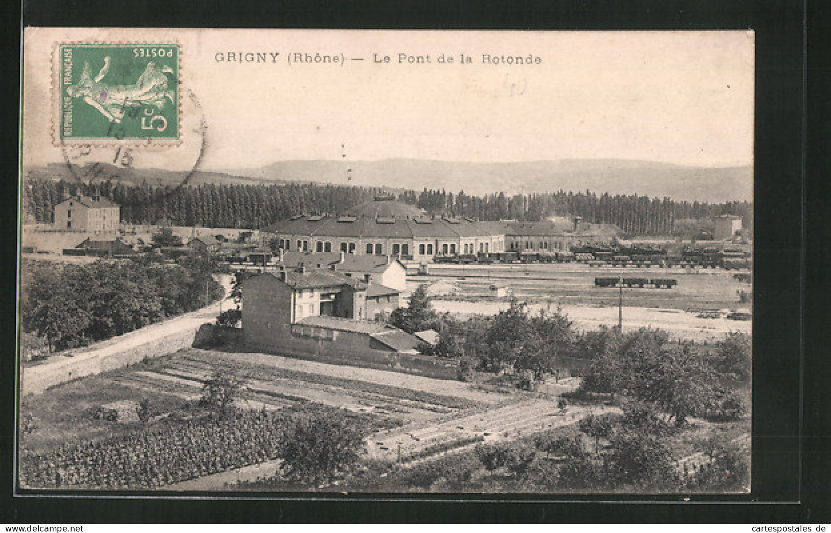 CPA Grigny, Le Pont De La Rotonde  - Grigny