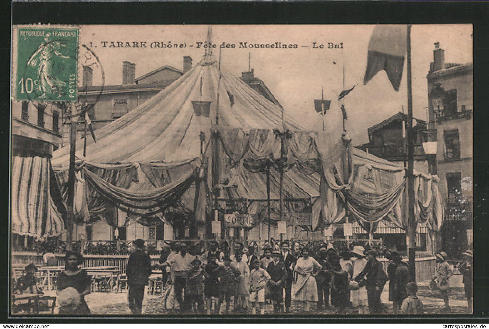 CPA Tarare, Fete Des Mousselines, Le Bal  - Tarare