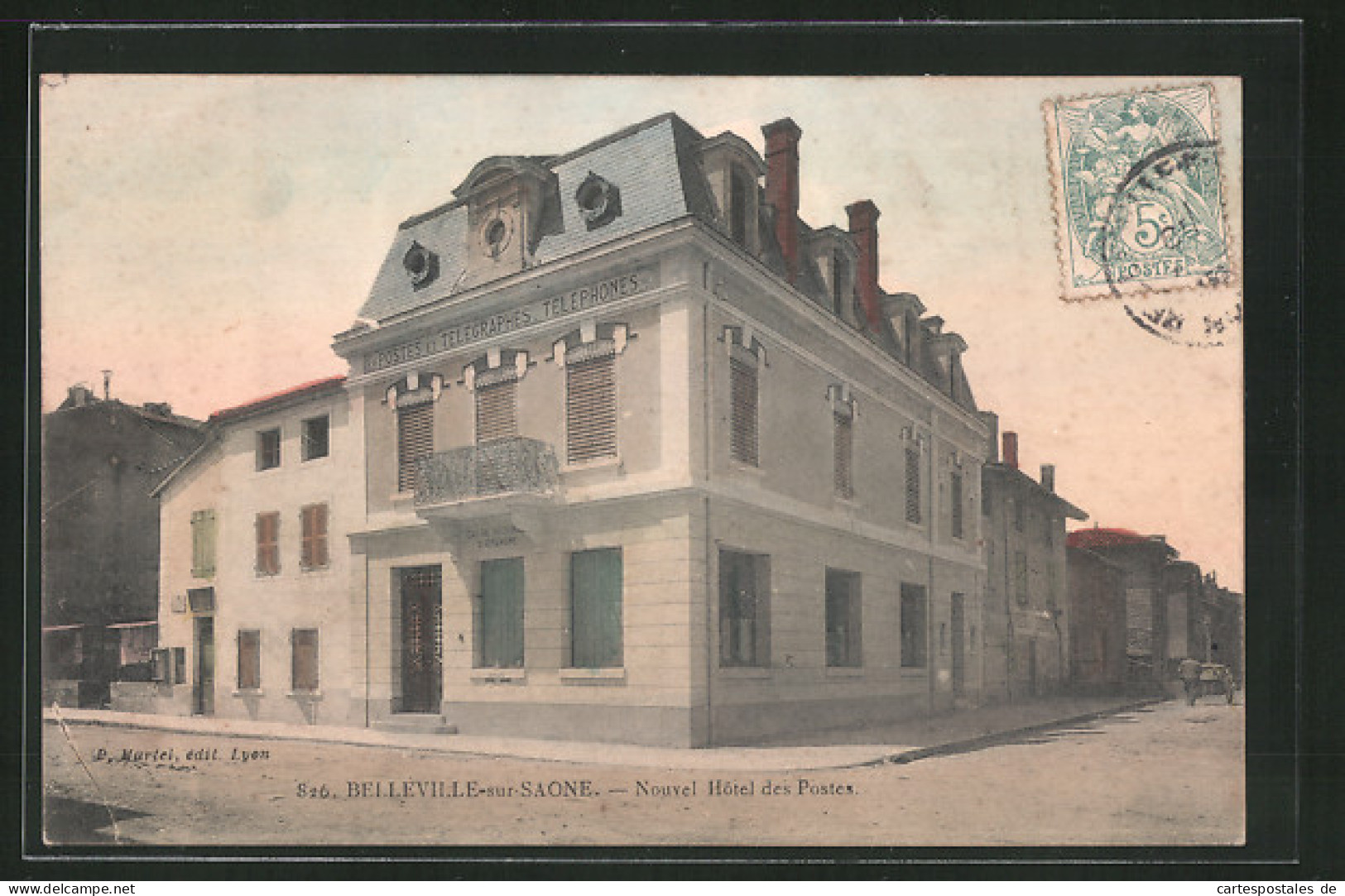 CPA Belleville-sur-Saone, Nouvel Hôtel Des Postes  - Belleville Sur Saone