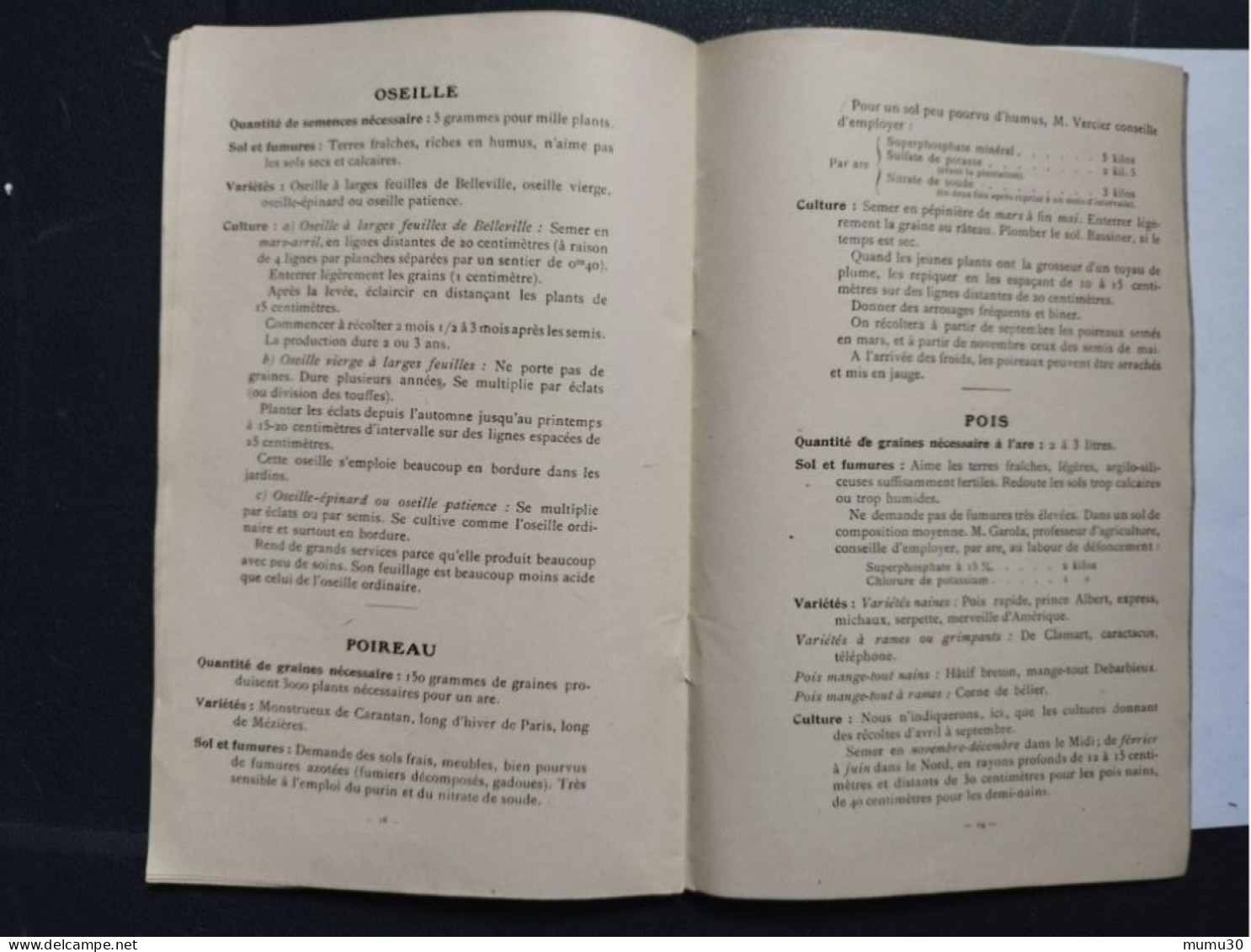 Petit Manuel Des Cultures Potagères Publications Agricoles De La Compagnie Des Chemins De Fer Paris Lyon Méditérannée - Other & Unclassified