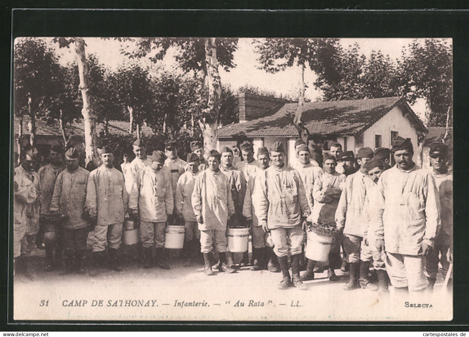 CPA Camp-De-Sathonay, Infanterie  - Autres & Non Classés