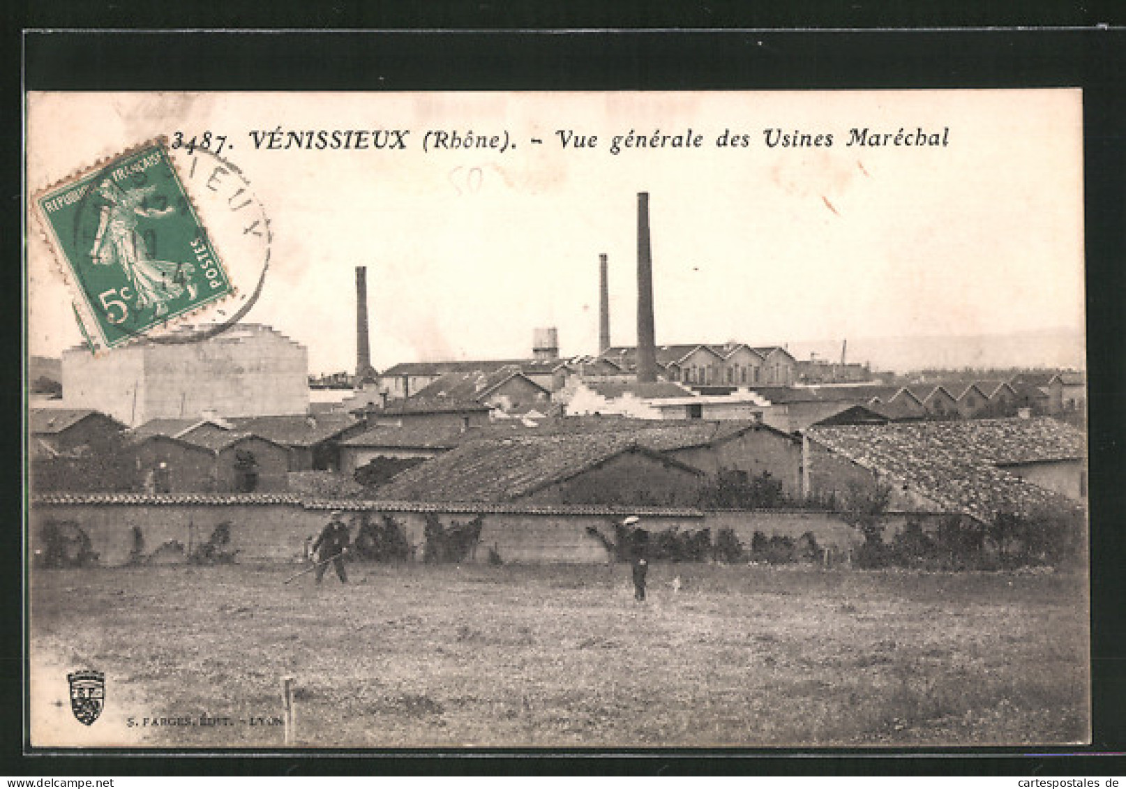 CPA Vénissieux, Vue Générale Des Usines Maréchal  - Vénissieux