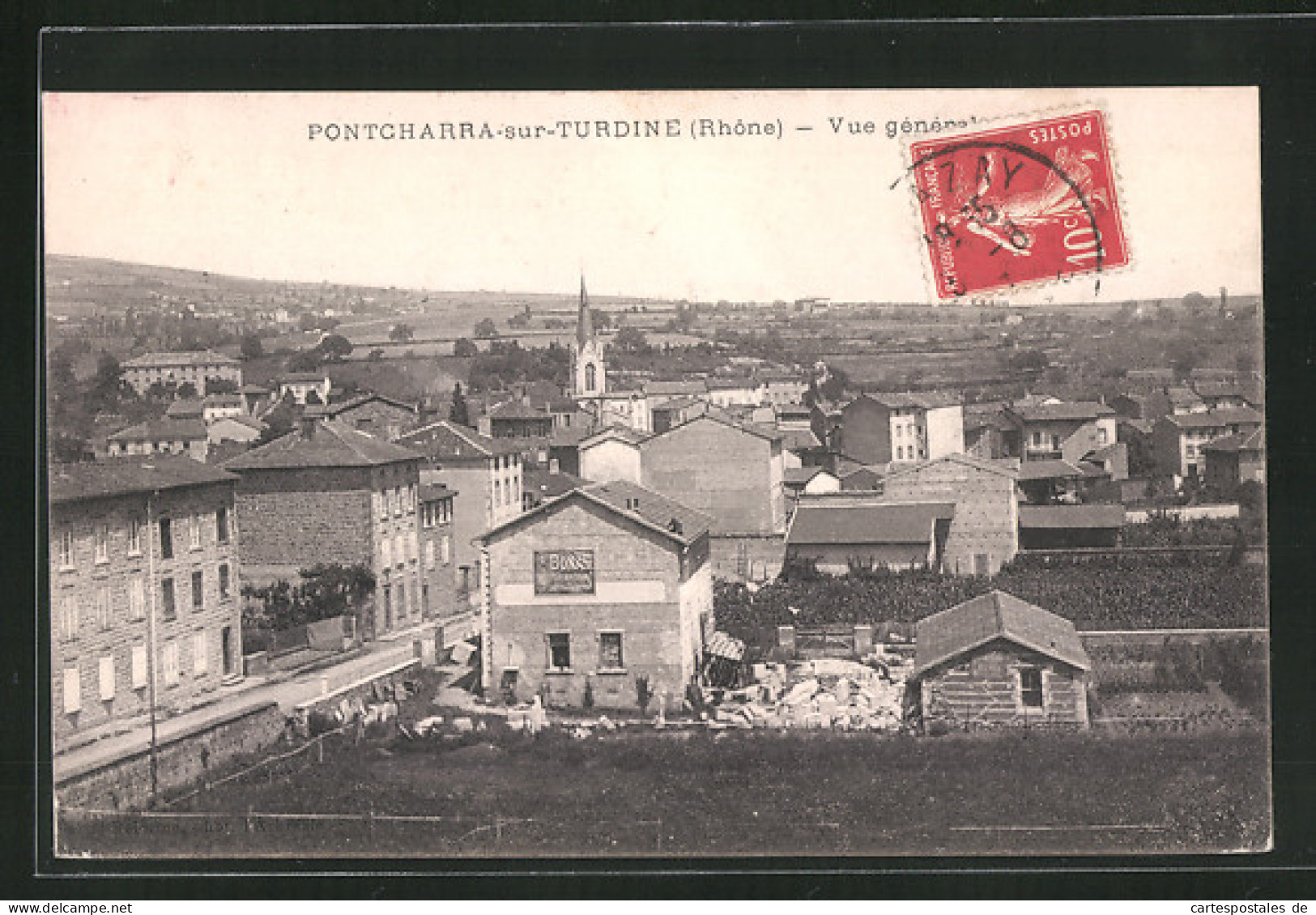 CPA Pontcharra-sur-Turdine, Vue Générale  - Pontcharra-sur-Turdine