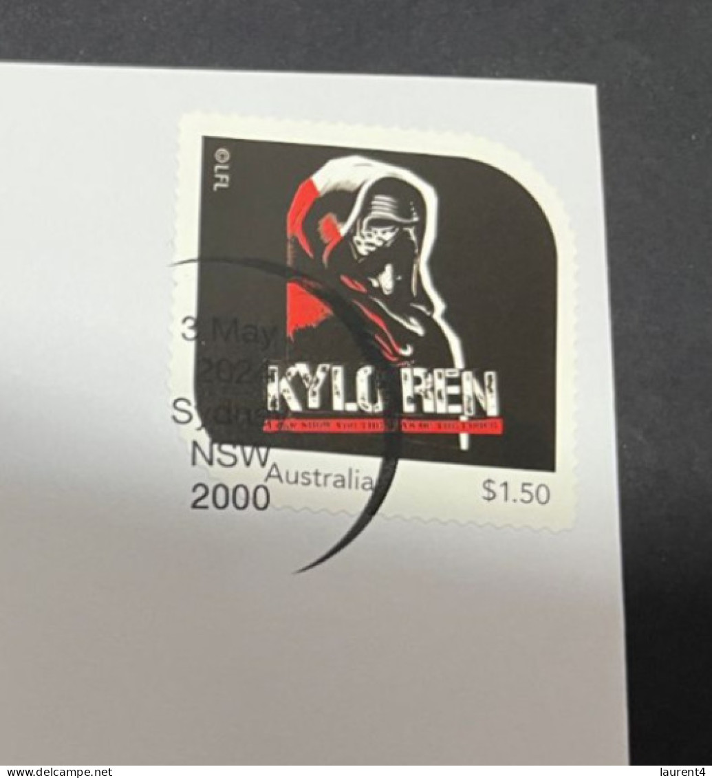 10-5-2024 (4 Z 37) Australia Post - Star Wars Dark Side - 2 Covers (1 With New Stamp Released 3rd May 2024) - Gebruikt