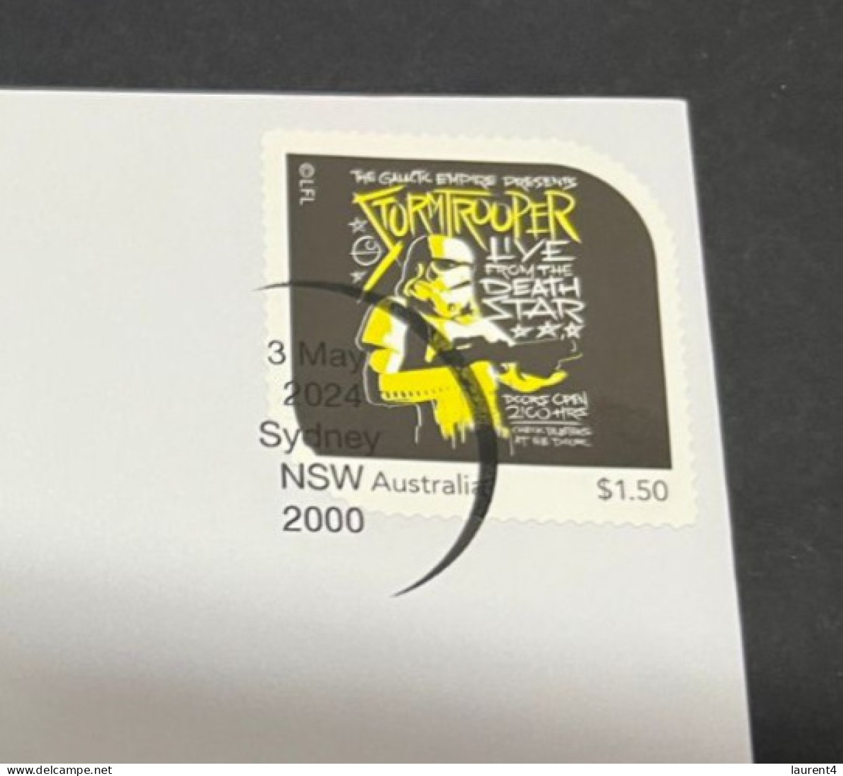 10-5-2024 (4 Z 37) Australia Post - Star Wars Dark Side - 2 Covers (1 With New Stamp Released 3rd May 2024) - Usati