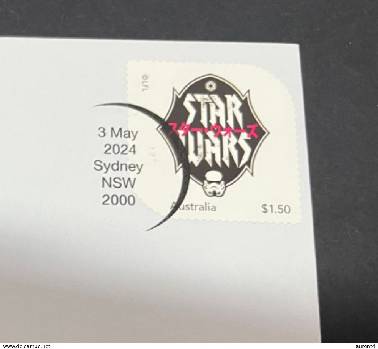 10-5-2024 (4 Z 37) Australia Post - Star Wars Dark Side - 2 Covers (1 With New Stamp Released 3rd May 2024) - Oblitérés