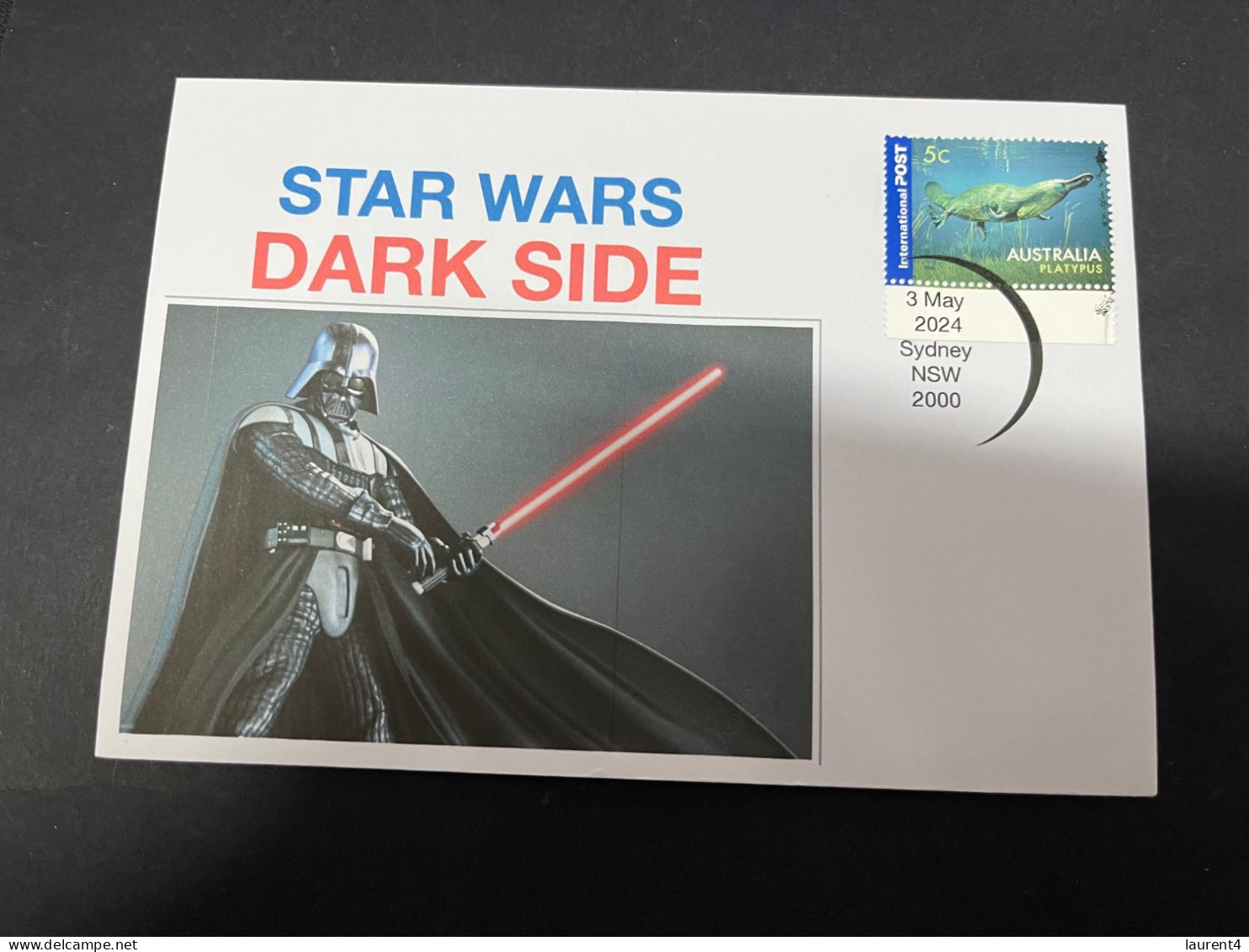 10-5-2024 (4 Z 37) Australia Post - Star Wars Dark Side - 2 Covers (1 With New Stamp Released 3rd May 2024) - Used Stamps