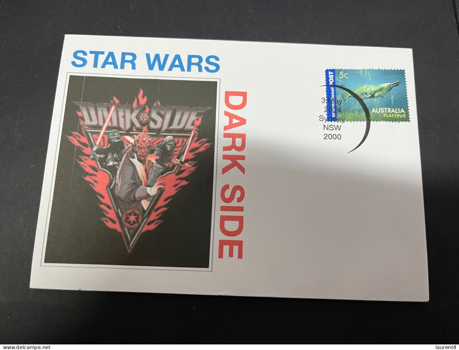 10-5-2024 (4 Z 37) Star Wars - Dark Side - 2 Covers (with Platypus Stamp) - Oblitérés